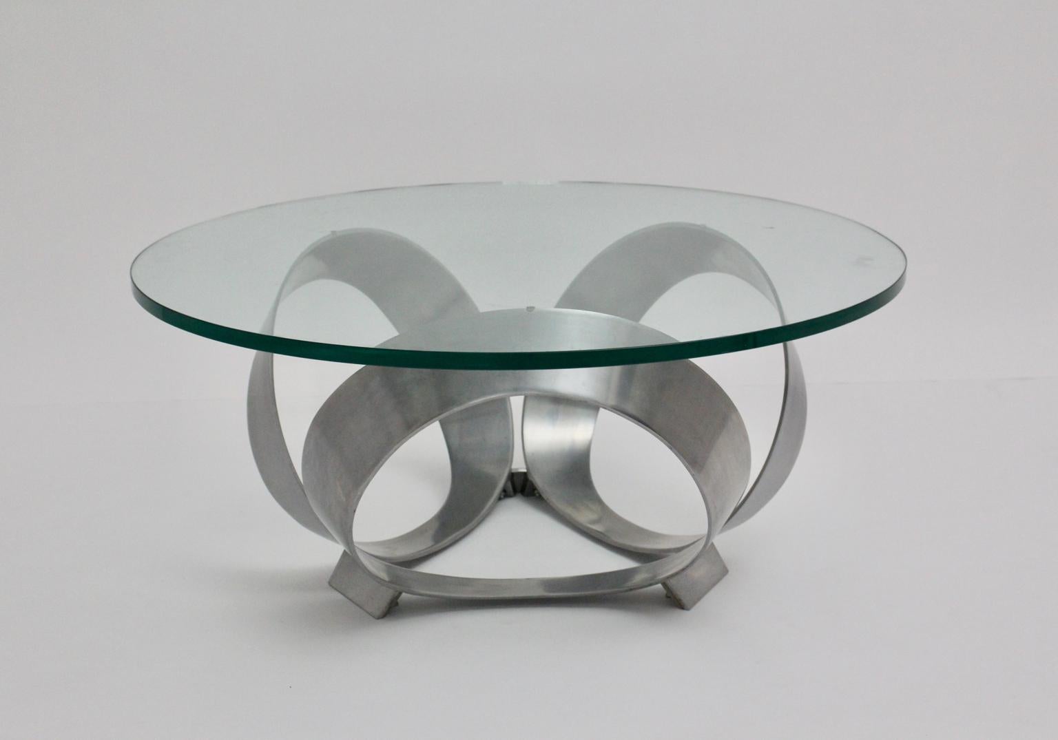 Mid-Century Modern Ring Couchtisch von Knut Hesterberg, 1960er Jahre, Deutschland im Angebot 7