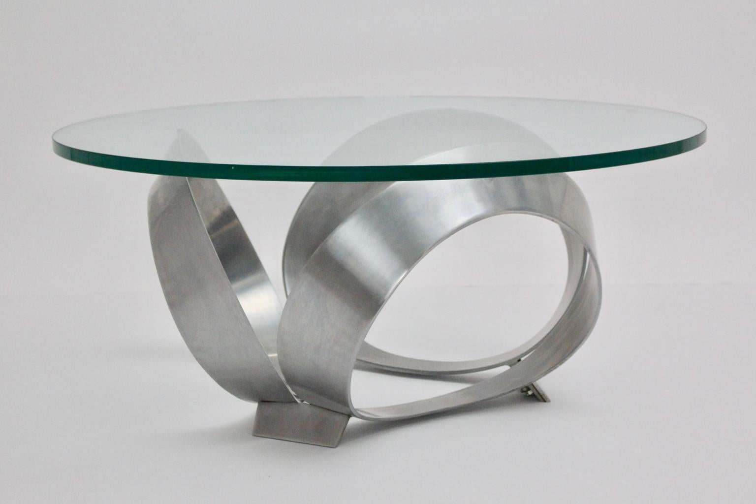 Table basse anneau moderne du milieu du siècle dernier de Knut Hesterberg, Allemagne, années 1960 en vente 1