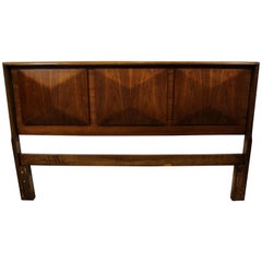 Mid-Century Modern Diamond Front Queen/Full Size Headboard