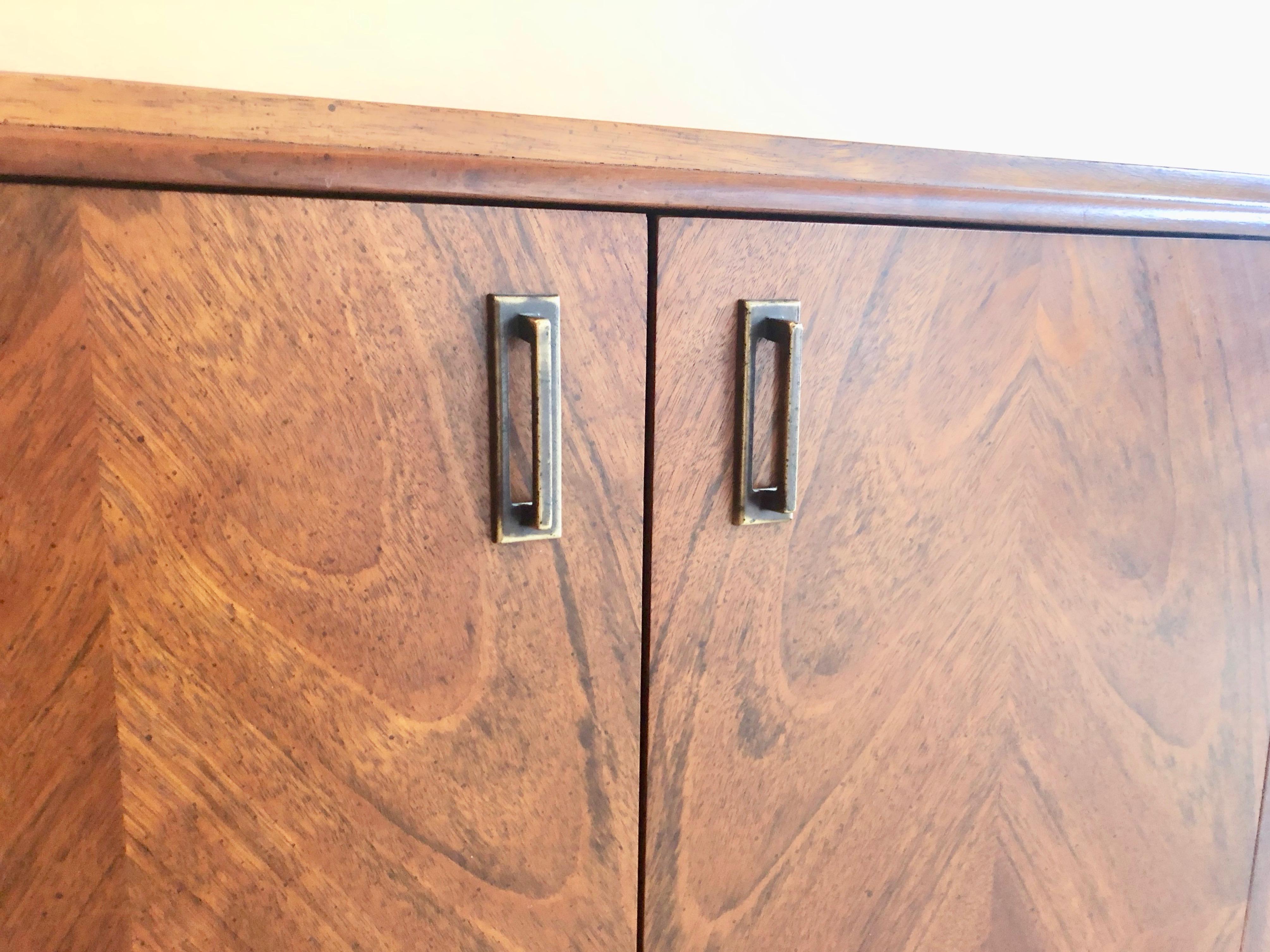 Mid-Century Modern Diamond Parquet Credenza 3