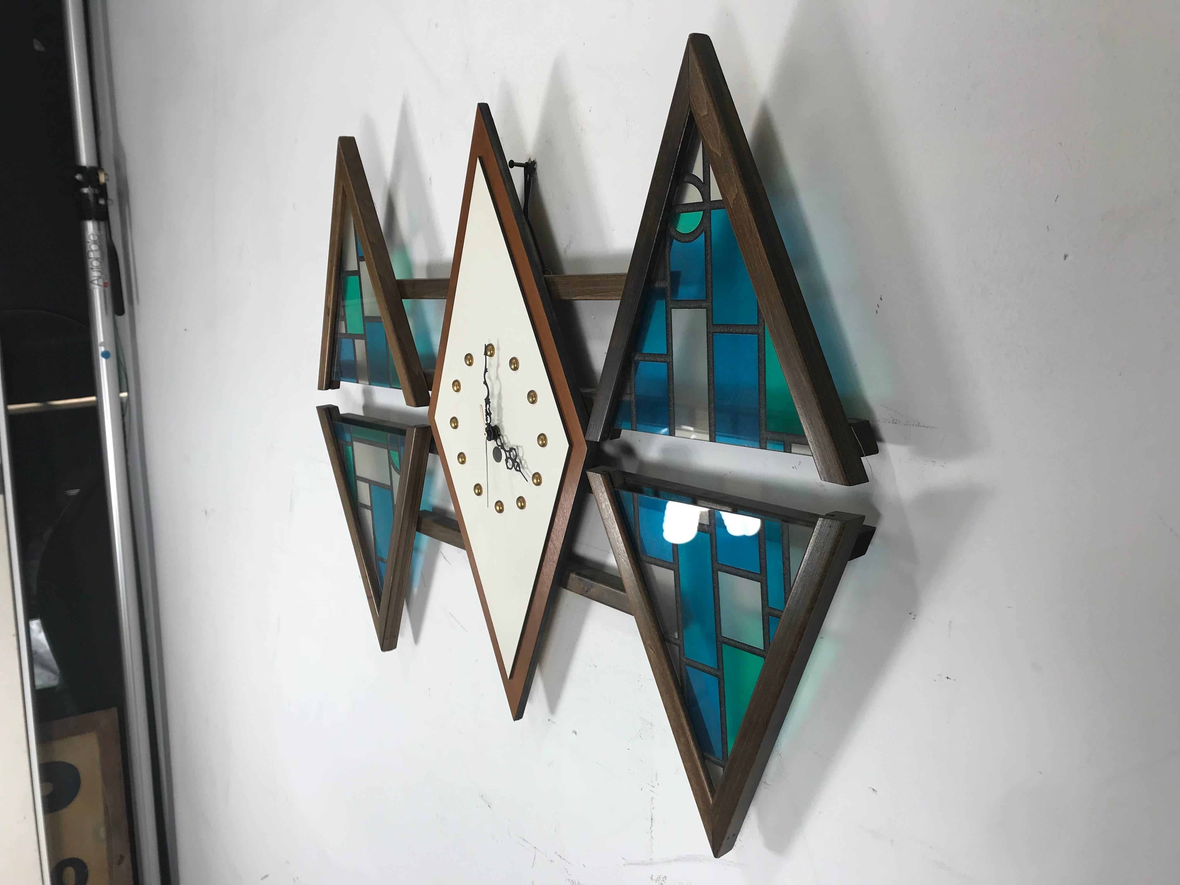 diamond wall clock
