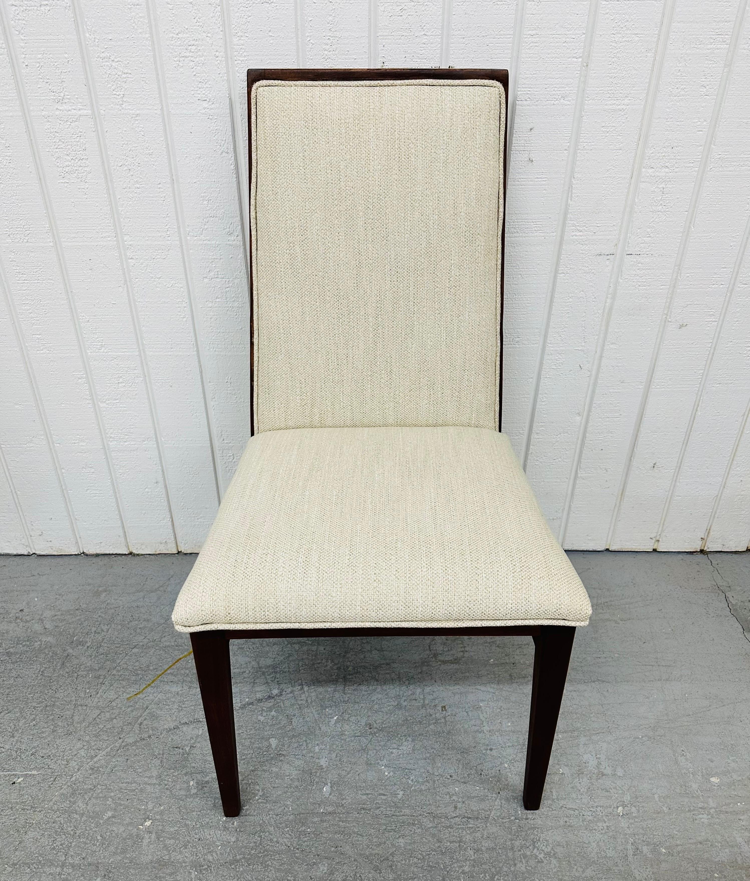 20th Century Mid-Century Modern Dillingham Walnut Dining Chairs - Set of 6
