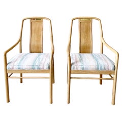 Retro Mid Century Modern Dining Armchairs by Drexel Heritage