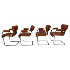 Mid-Century Modern Dining Armchairs by i4Mariani by Guido Faleschini