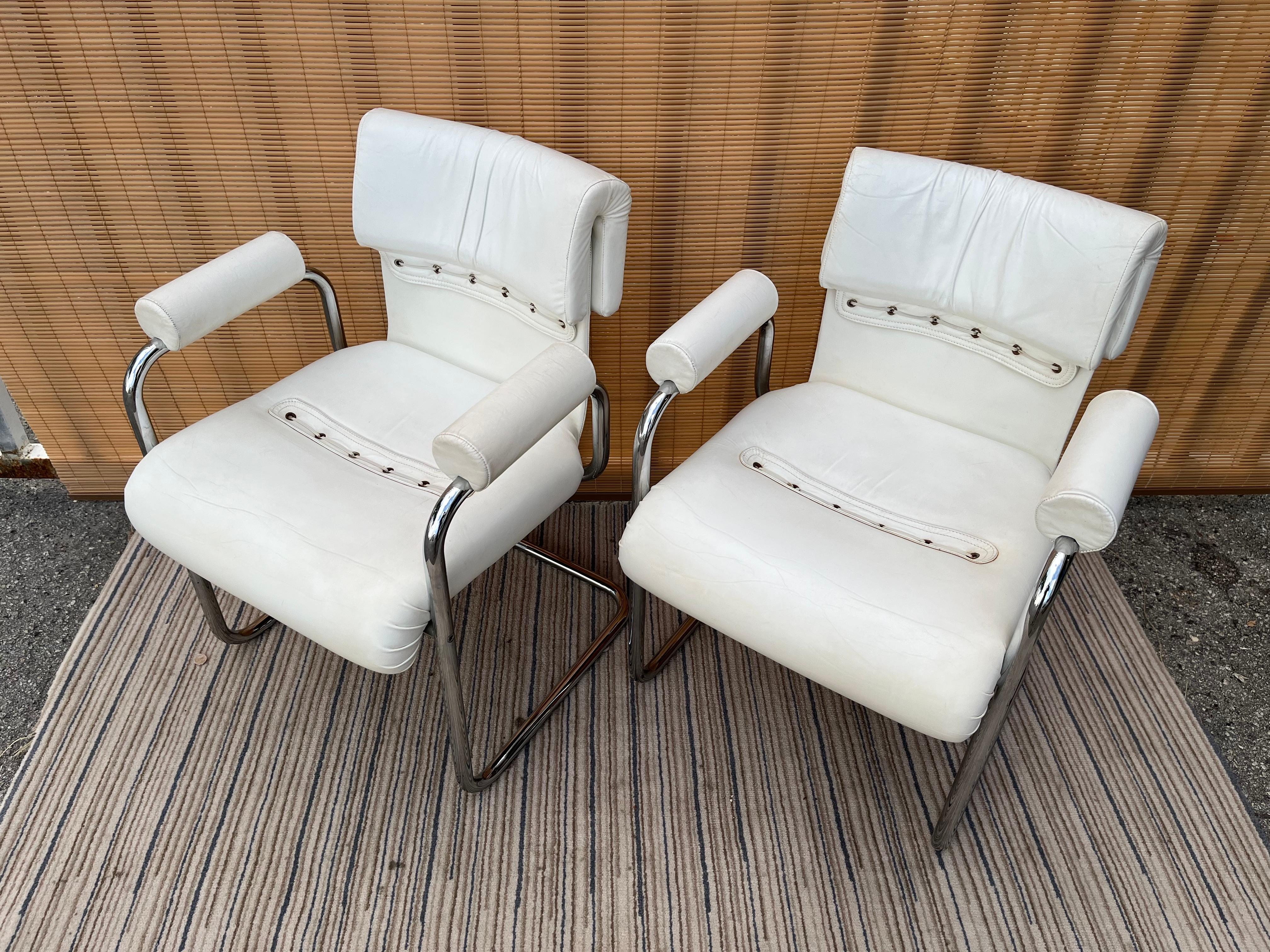 Late 20th Century Mid-Century Modern Dining Armchairs by I4Mariani for the Pace Collection For Sale