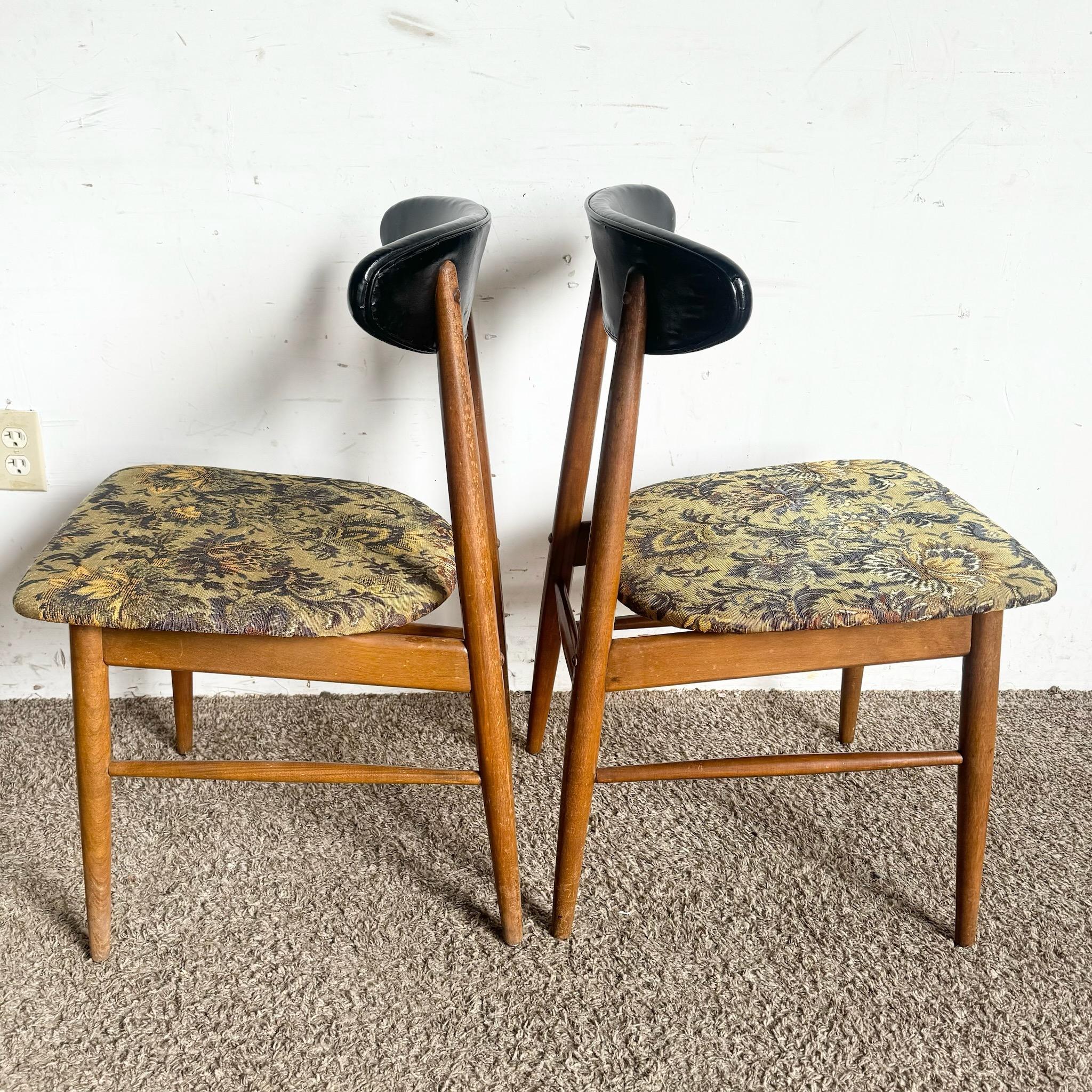 Mid Century Modern Dining Chairs ‚ÄúRoomates‚Äù by Baumritter - Set of 4 In Good Condition In Delray Beach, FL