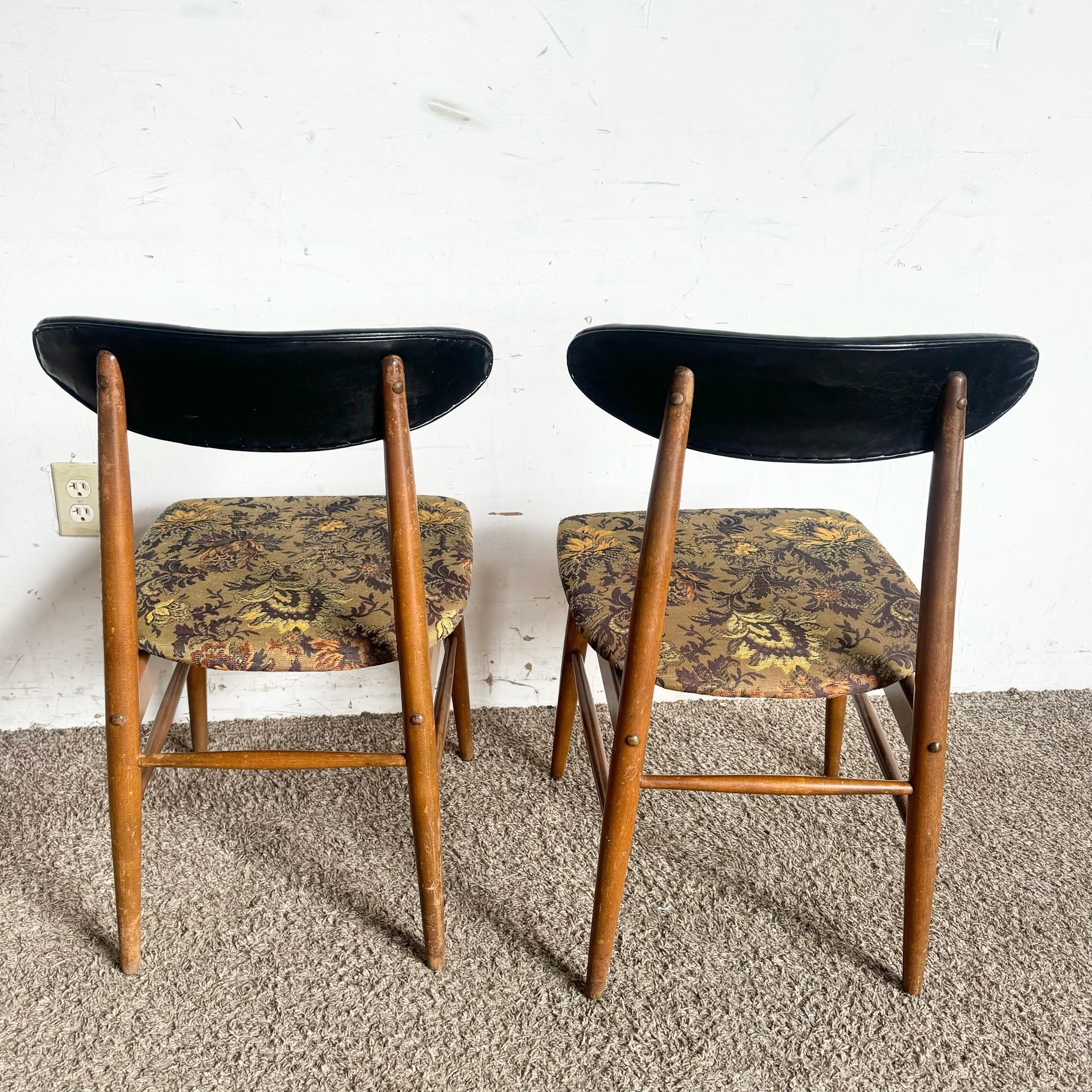 Mid-20th Century Mid Century Modern Dining Chairs ‚ÄúRoomates‚Äù by Baumritter - Set of 4