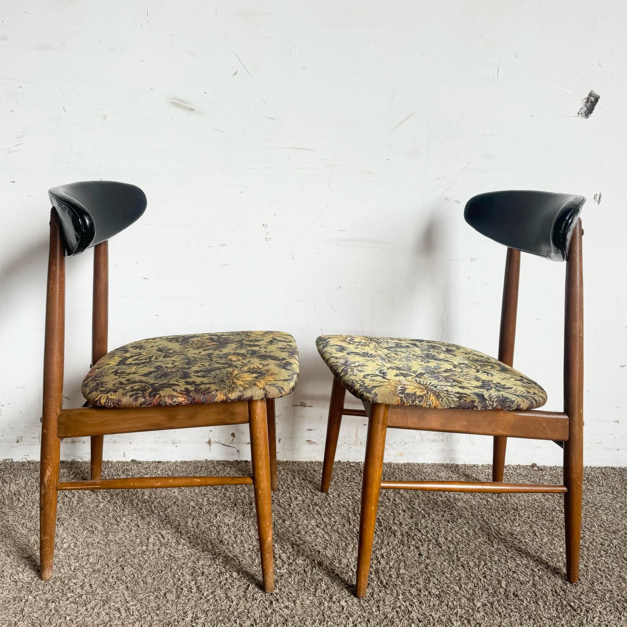 Wood Mid Century Modern Dining Chairs ‚ÄúRoomates‚Äù by Baumritter - Set of 4