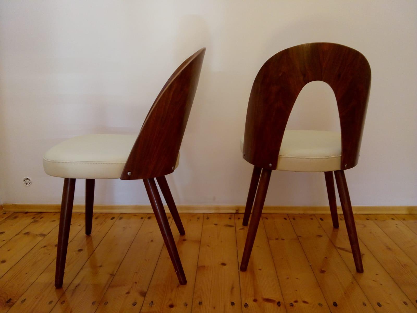 Walnut Mid Century Modern Dining Chair by Antonin Suman for Tatra