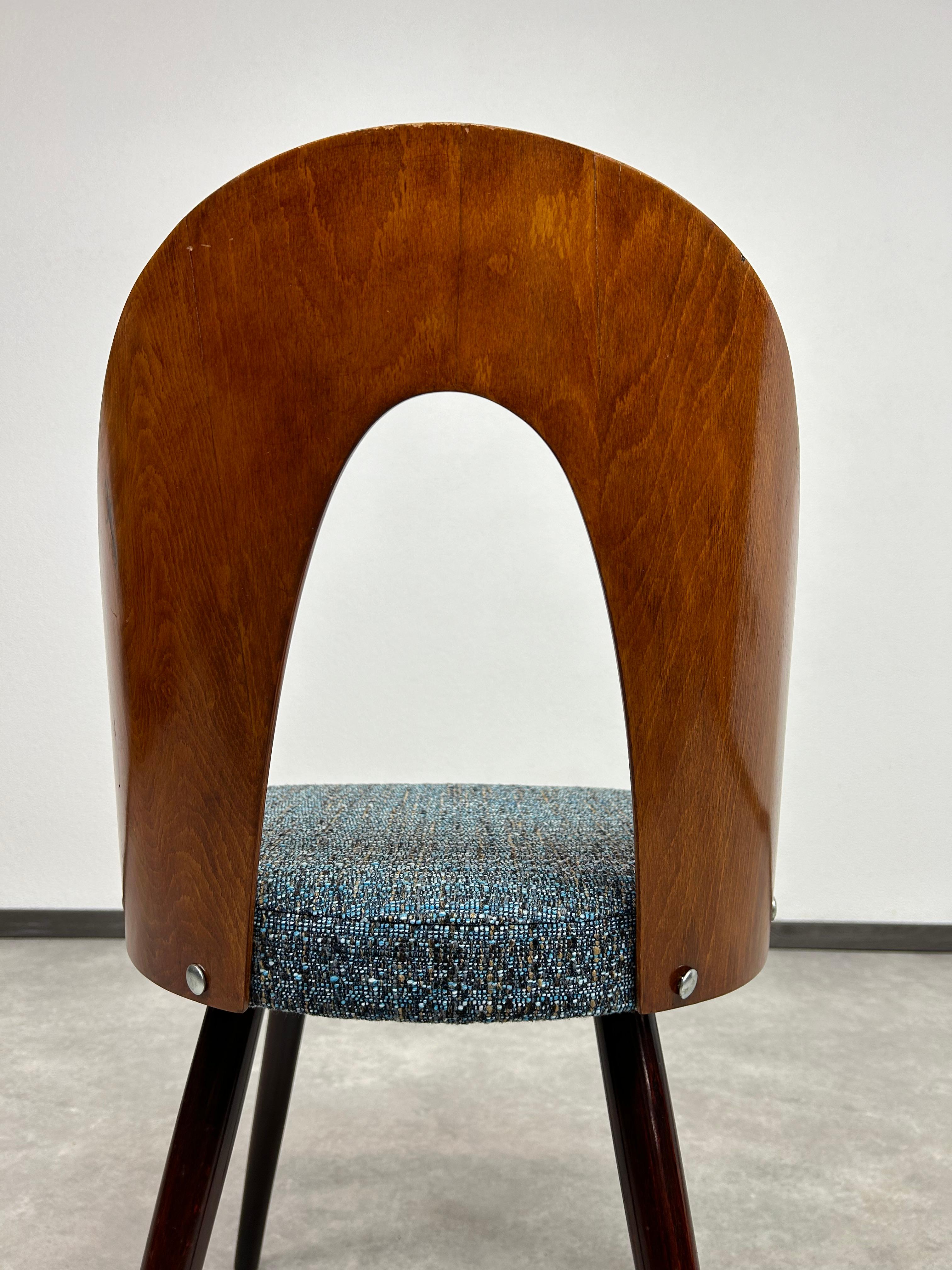 Fabric Mid-century modern dining chairs by Antonín Šuman for Tatra nábytok Pravenec For Sale