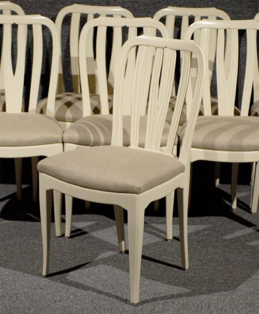 Swedish Mid-Century Modern Dining Chairs by Carl Malmsten, Set of 8 For Sale