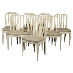 Moderne Esszimmerstühle aus der Mitte des Jahrhunderts von Carl Malmsten, 8er-Set
