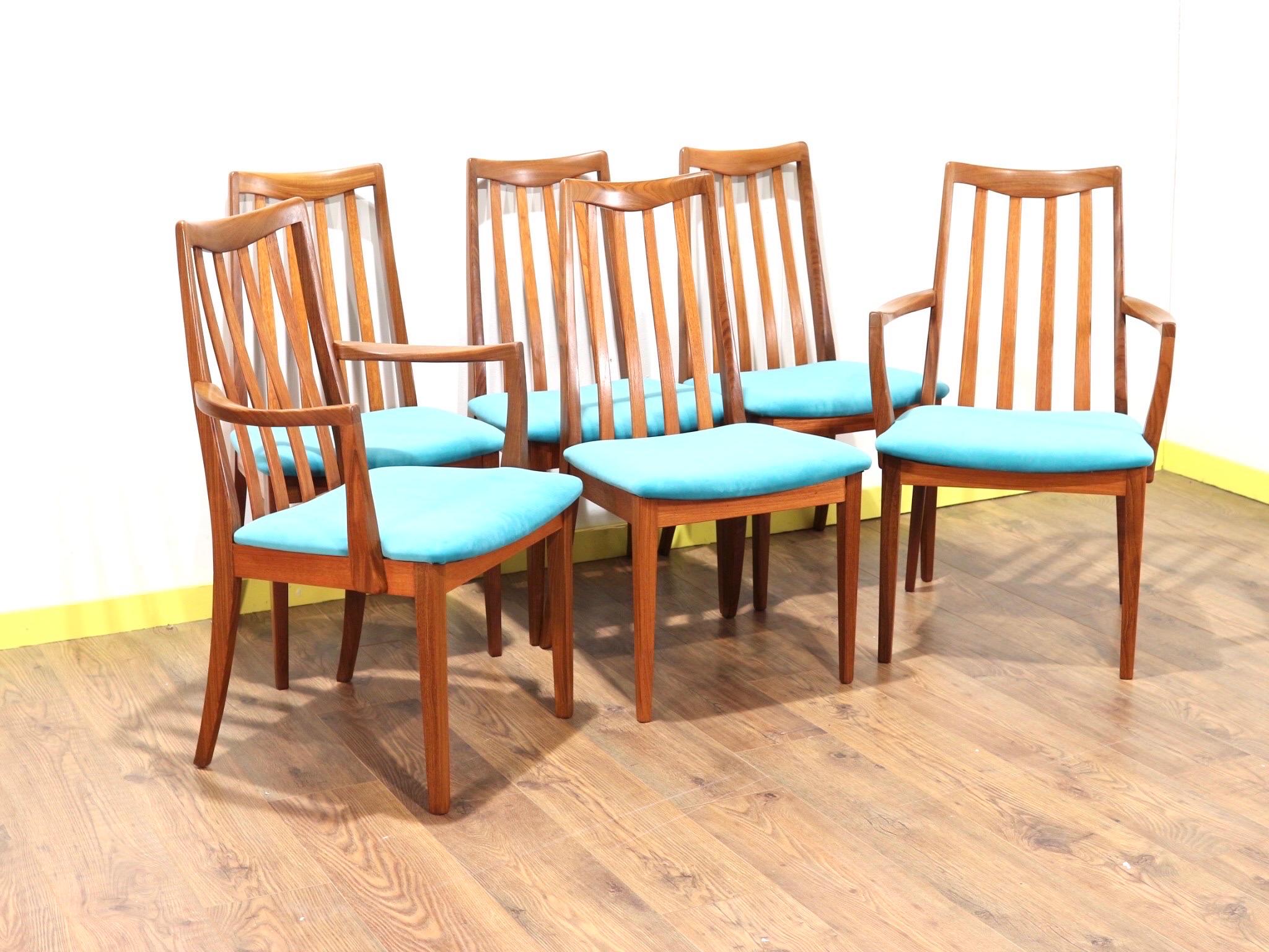 Mid-Century Modern Dining Chairs by G Plan Brasilia x 6 6