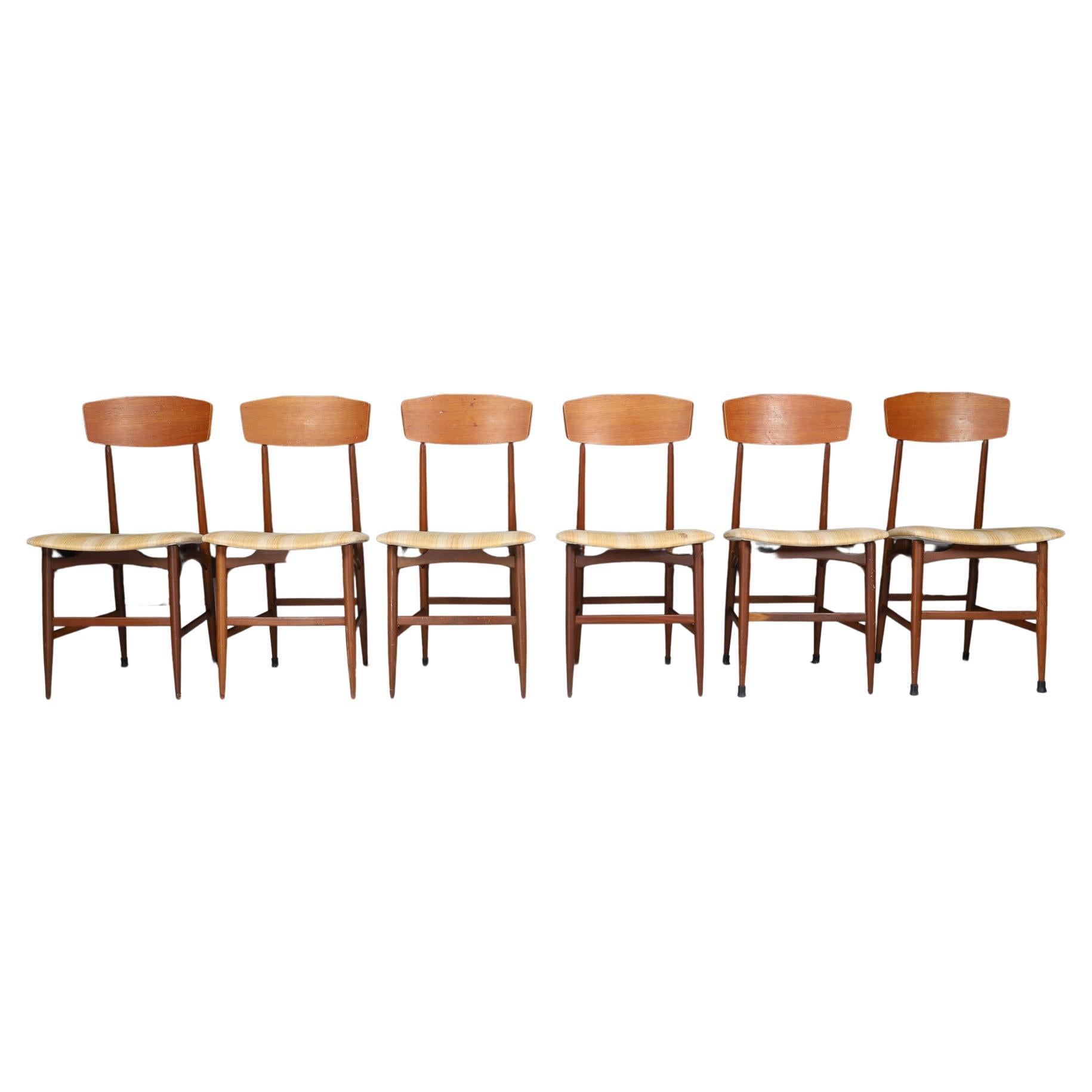 Mid-Century Modern Dining Chairs by Silvio Cavatorta, Italy 1950s For Sale