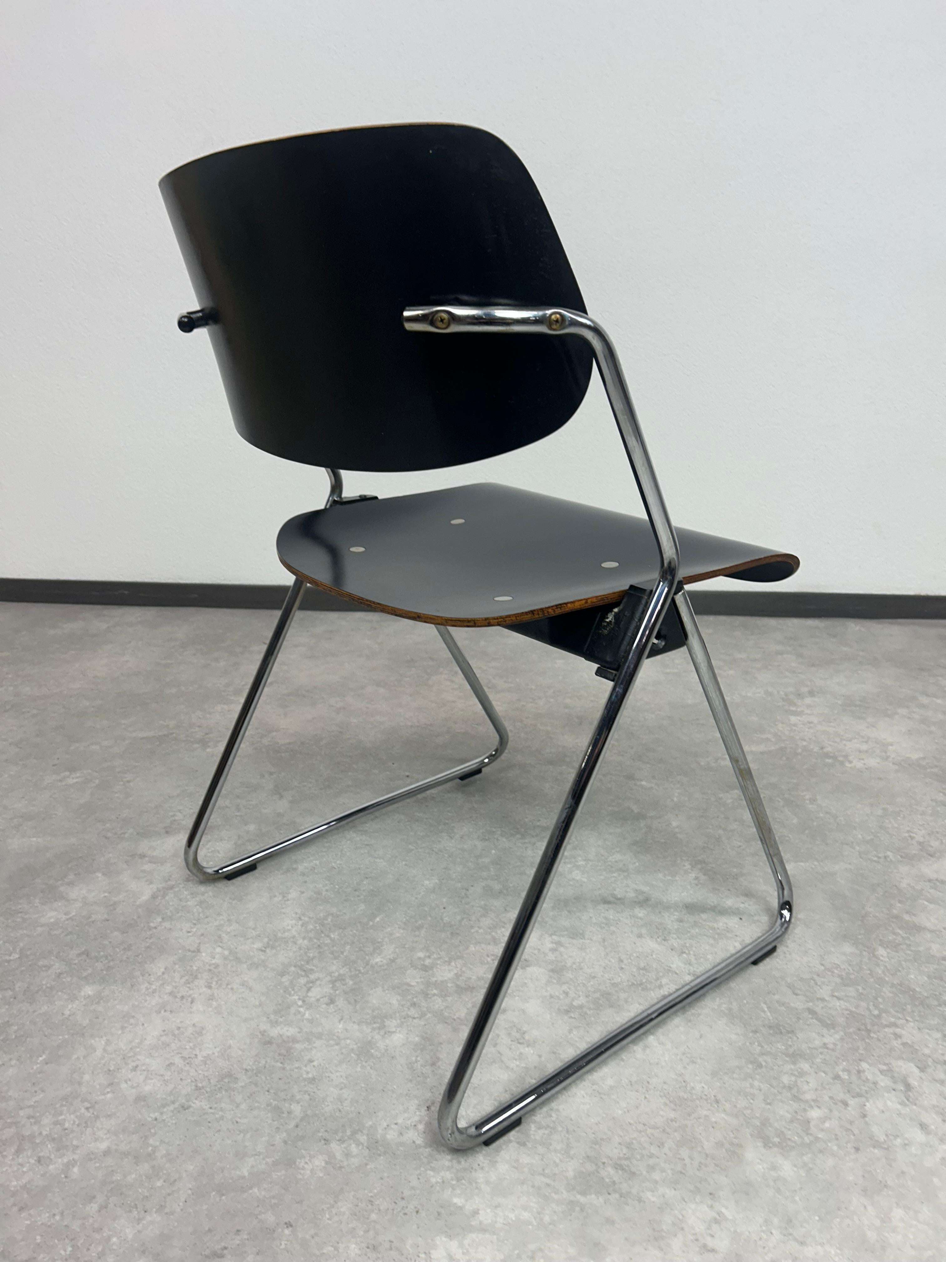 Sillas de comedor modernas de mediados de siglo nº 614/3 de Klaus Franck para Wilkhahn en venta 4