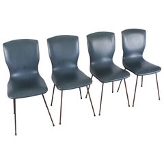Mid-Century Modern Dining Chairs Set of 4, 1960s, Italy