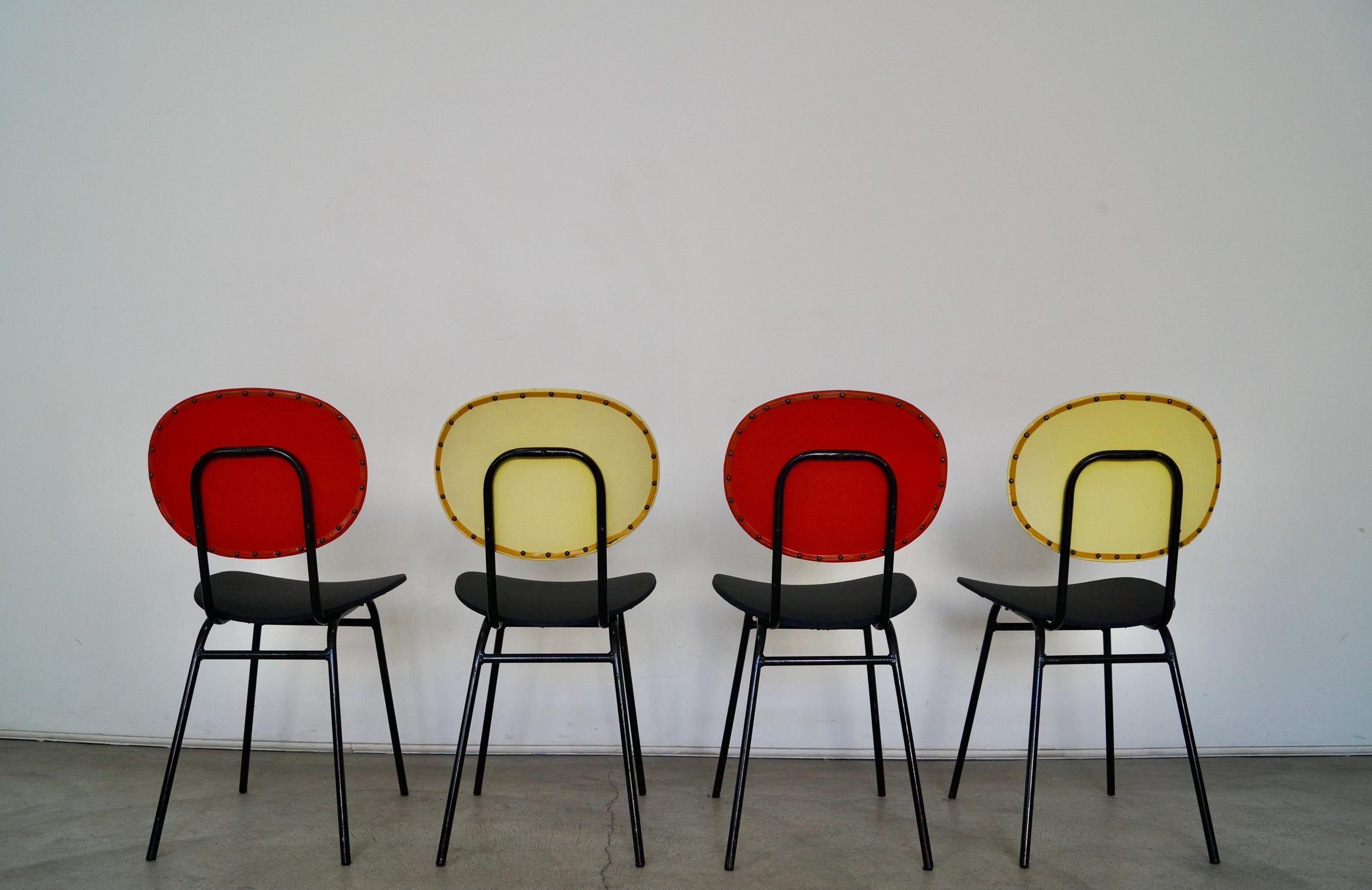 MidCentury Modern Dining Chairs, Set of 4 For Sale at 1stDibs