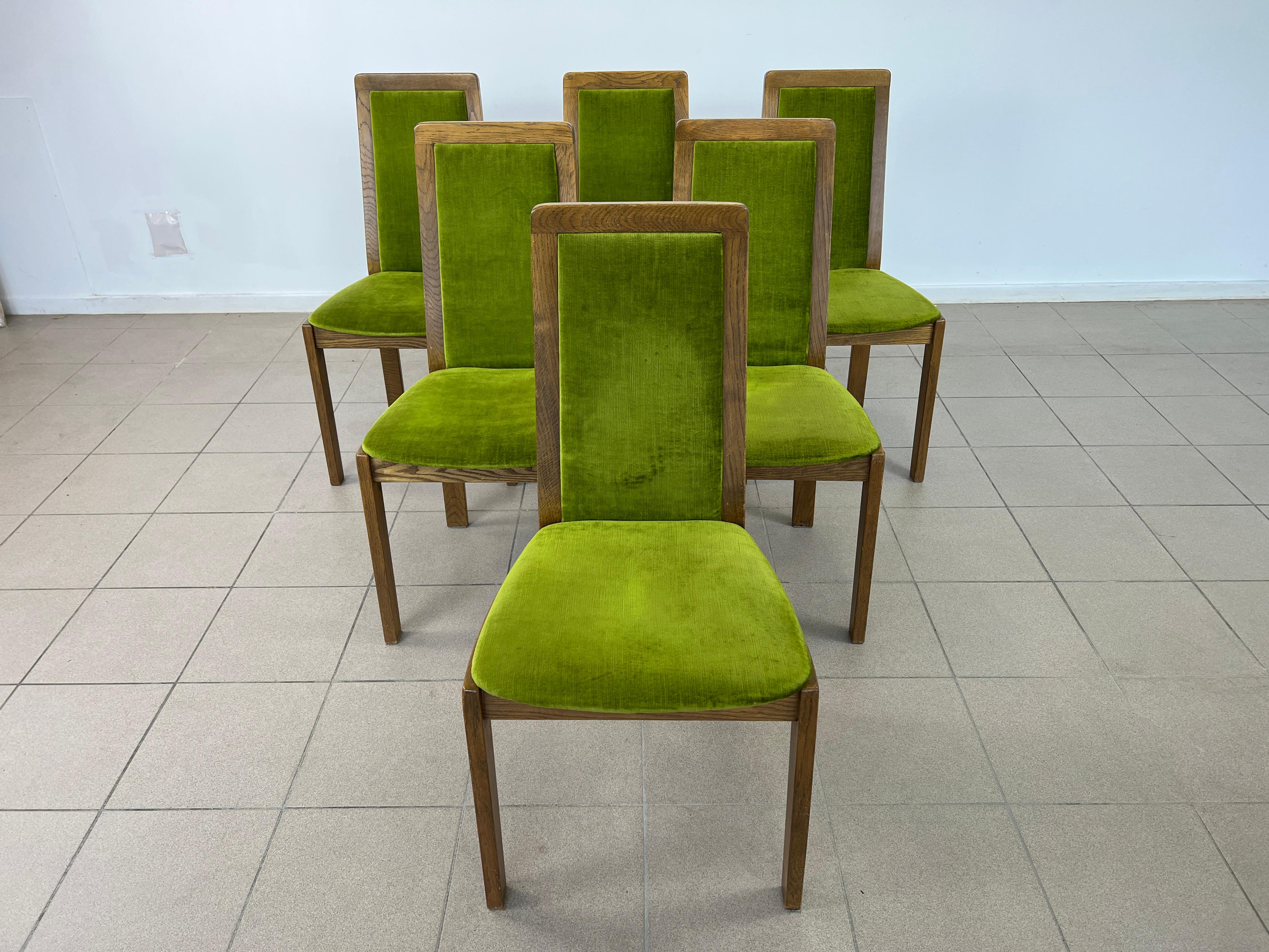 Mid-Century Modern Dining Chairs – Set of 6 (Dänisch) im Angebot
