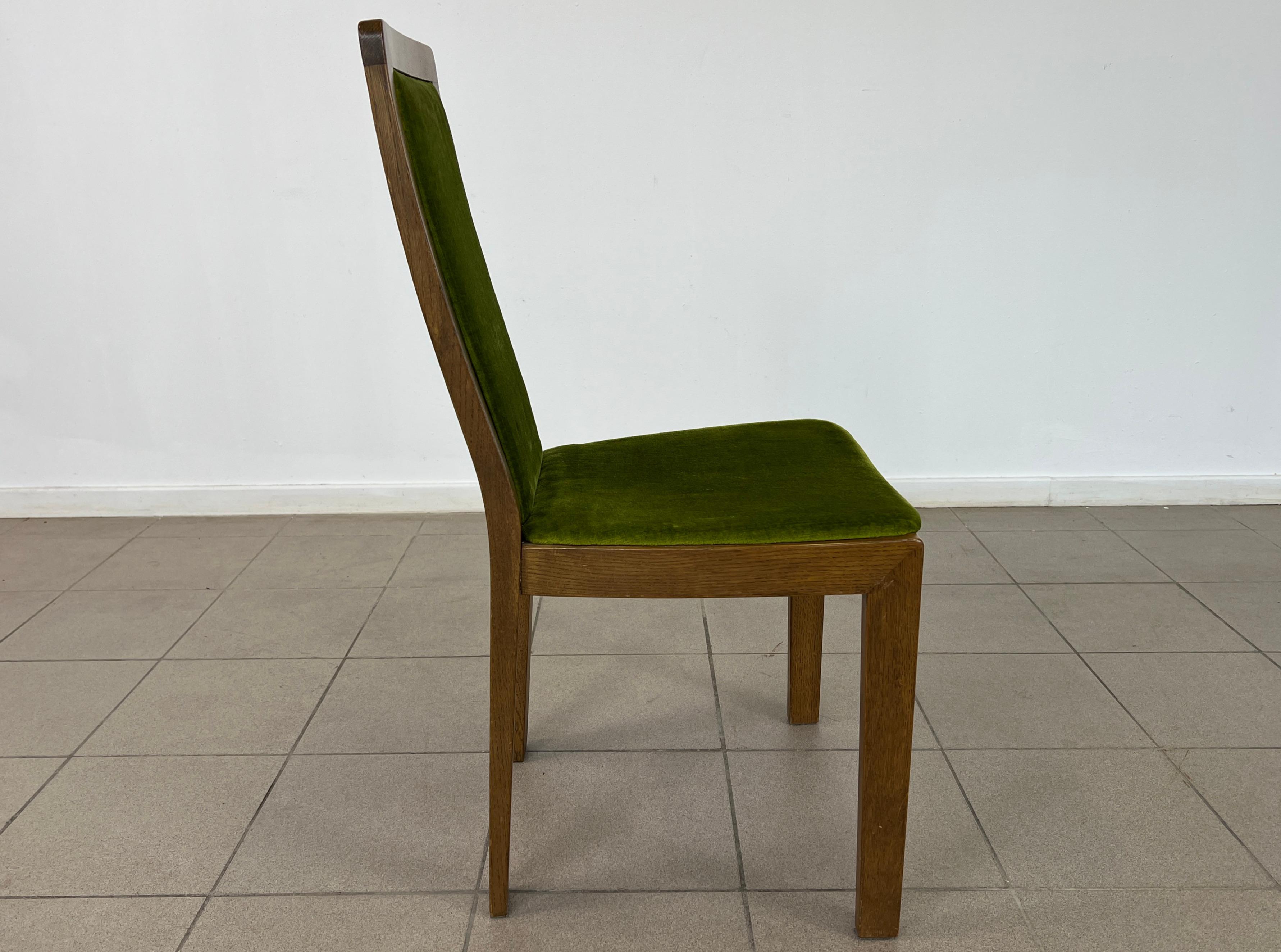 Mid-Century Modern Dining Chairs – Set of 6 (Stoff) im Angebot