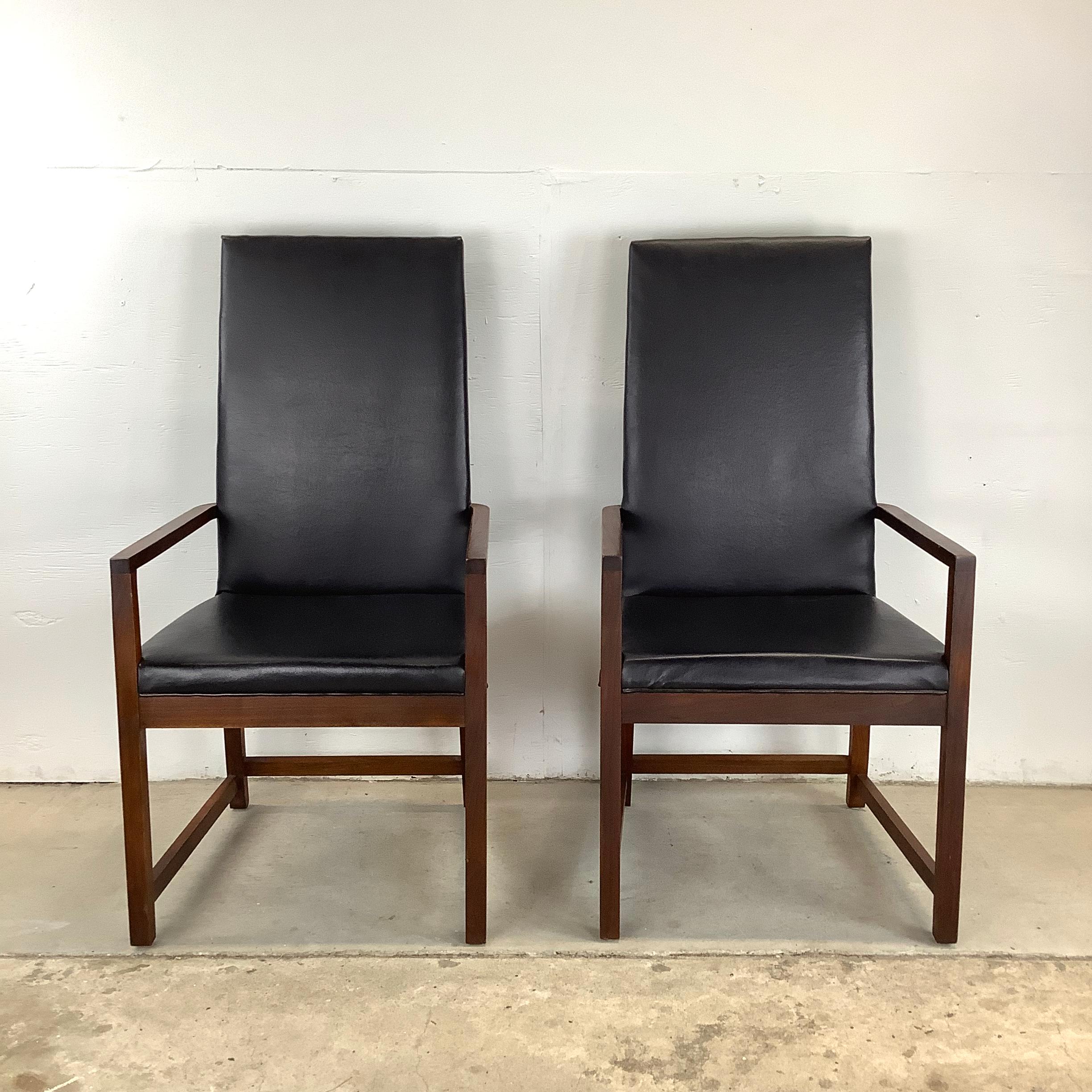 Unknown Mid-Century Modern Dining Chairs- Set of 8