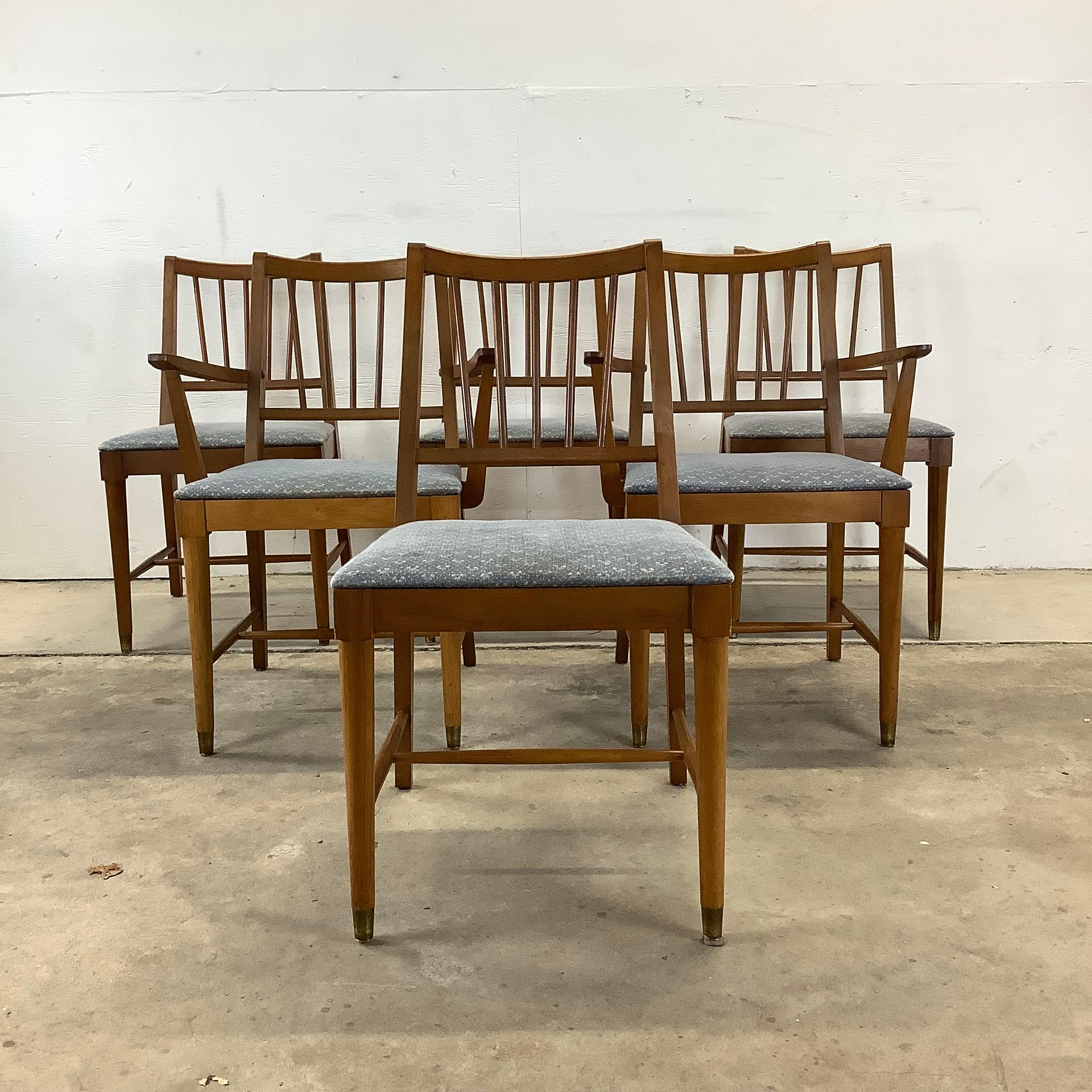 Mid-Century Modern Dining Chairs- Set of Six 4