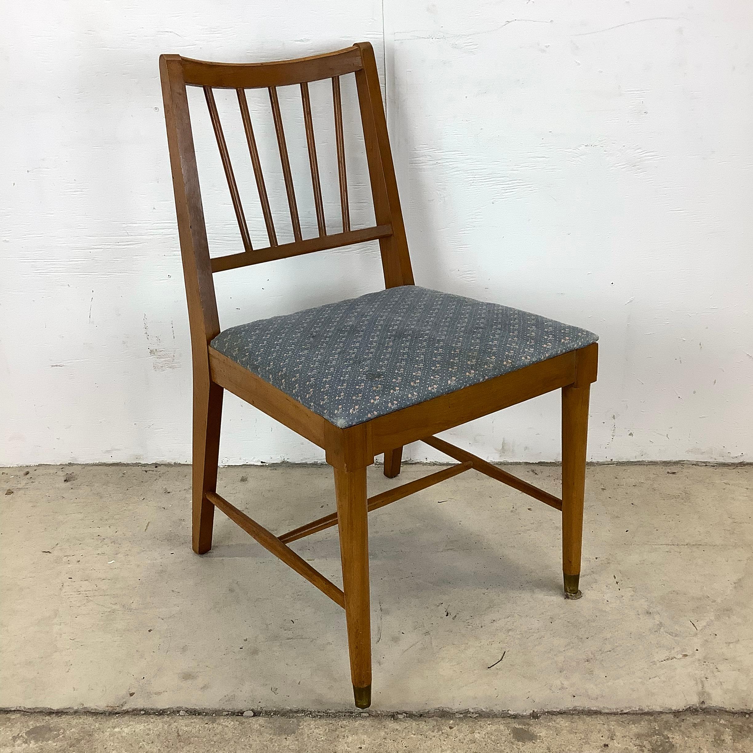 Upholstery Mid-Century Modern Dining Chairs- Set of Six