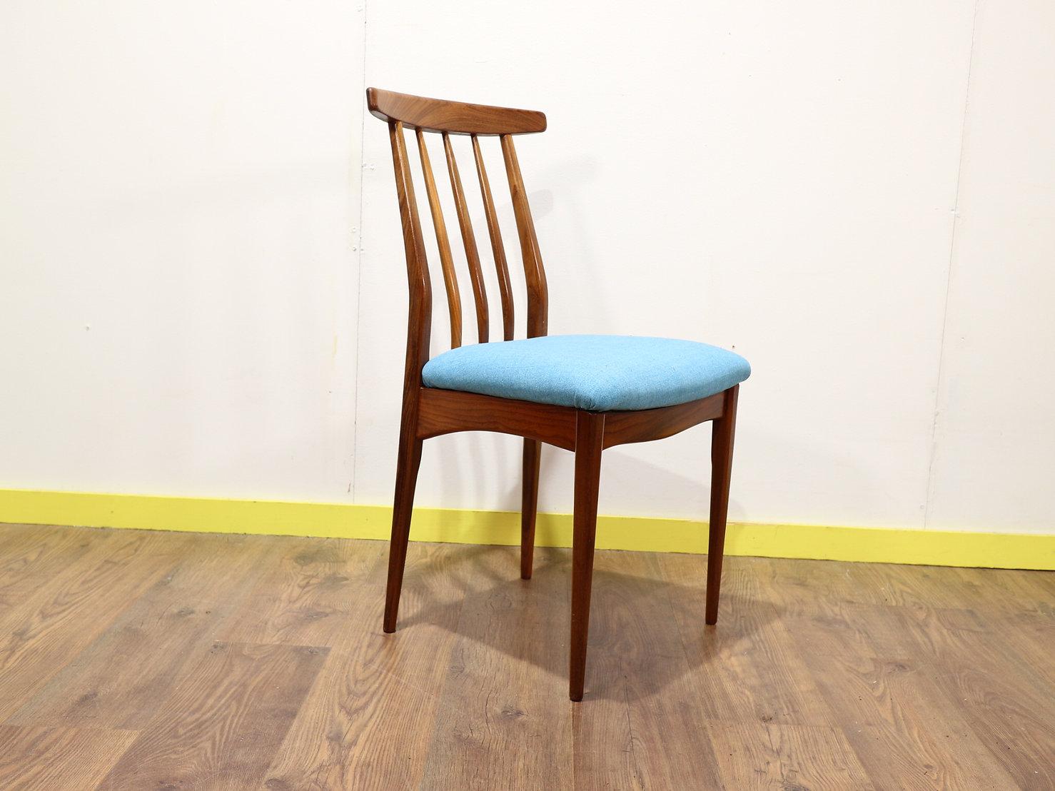 Teak Mid-Century Modern Dining Chairs x 6 by A. Younger