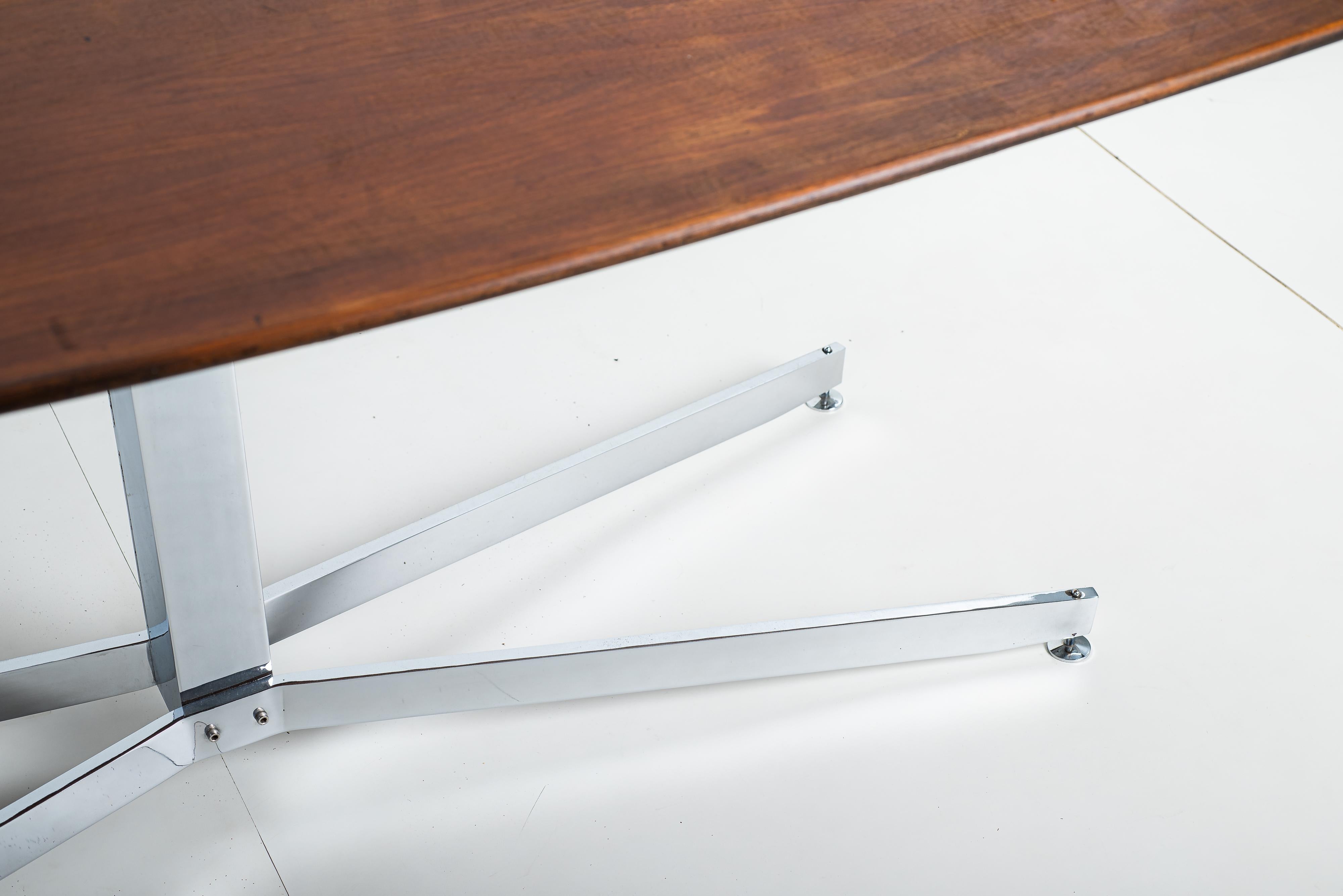 Mid-Century Modern Dining/ Conference Table by Forma S.A., Brazil, 1950s For Sale 3