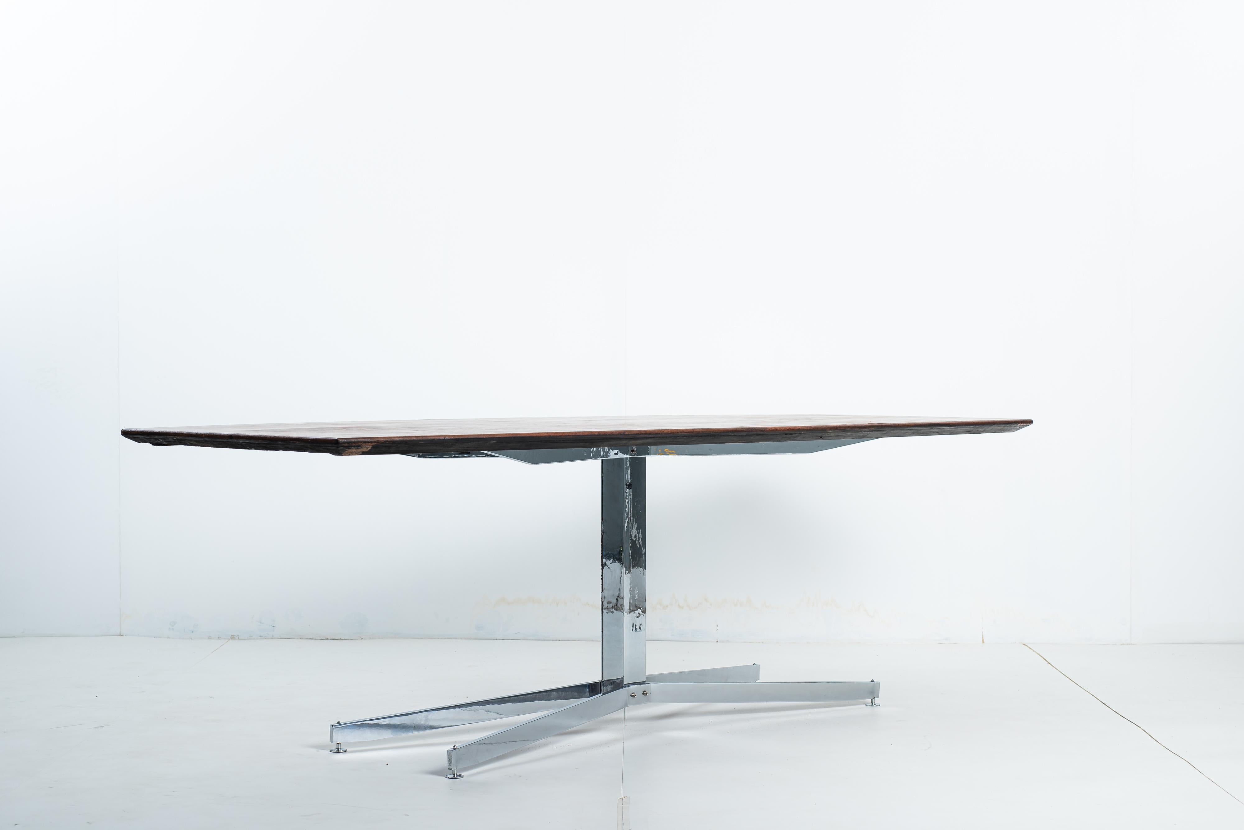Mid-Century Modern Dining/ Conference Table by Forma S.A., Brazil, 1950s For Sale 4