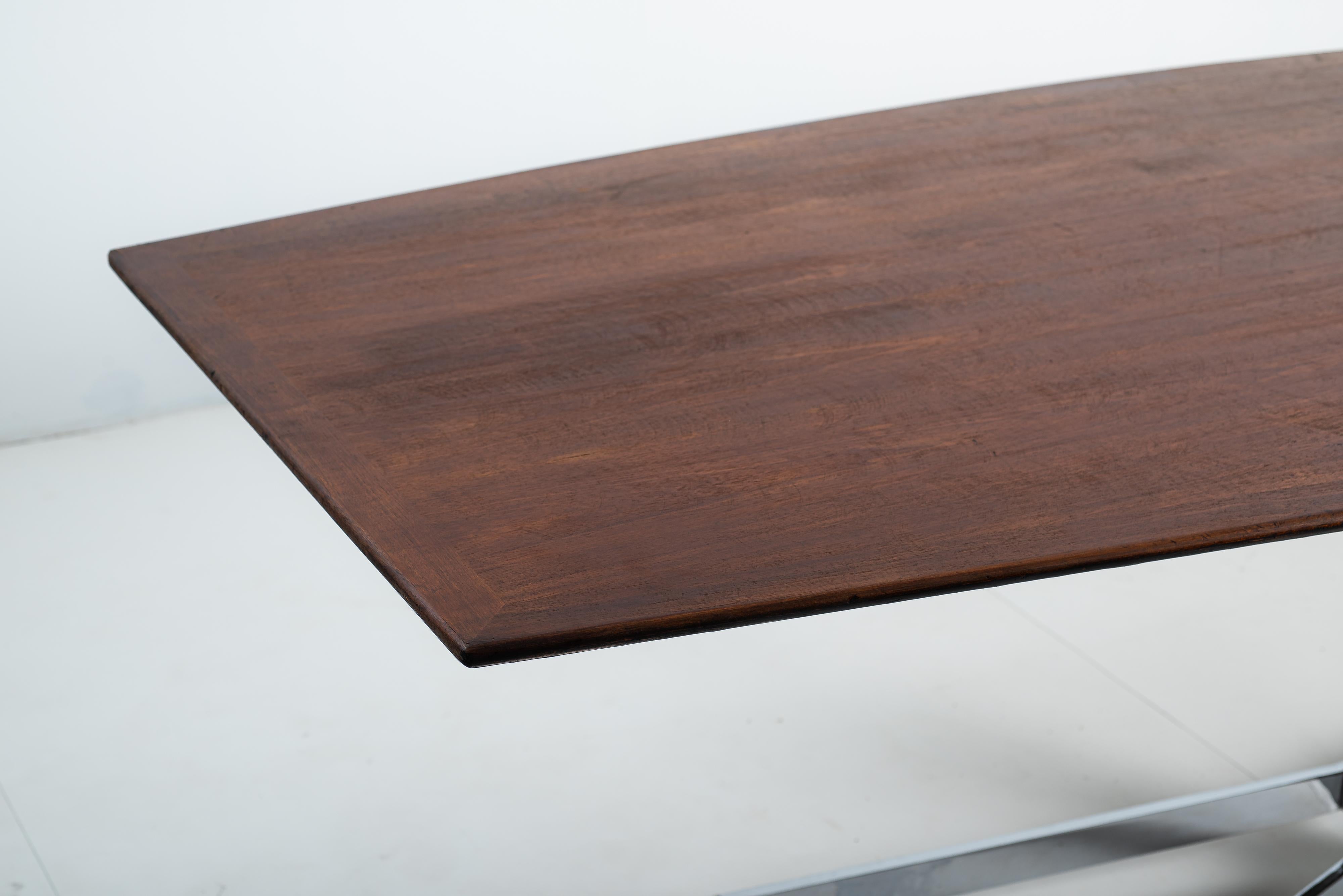 Mid-Century Modern Dining/ Conference Table by Forma S.A., Brazil, 1950s For Sale 2
