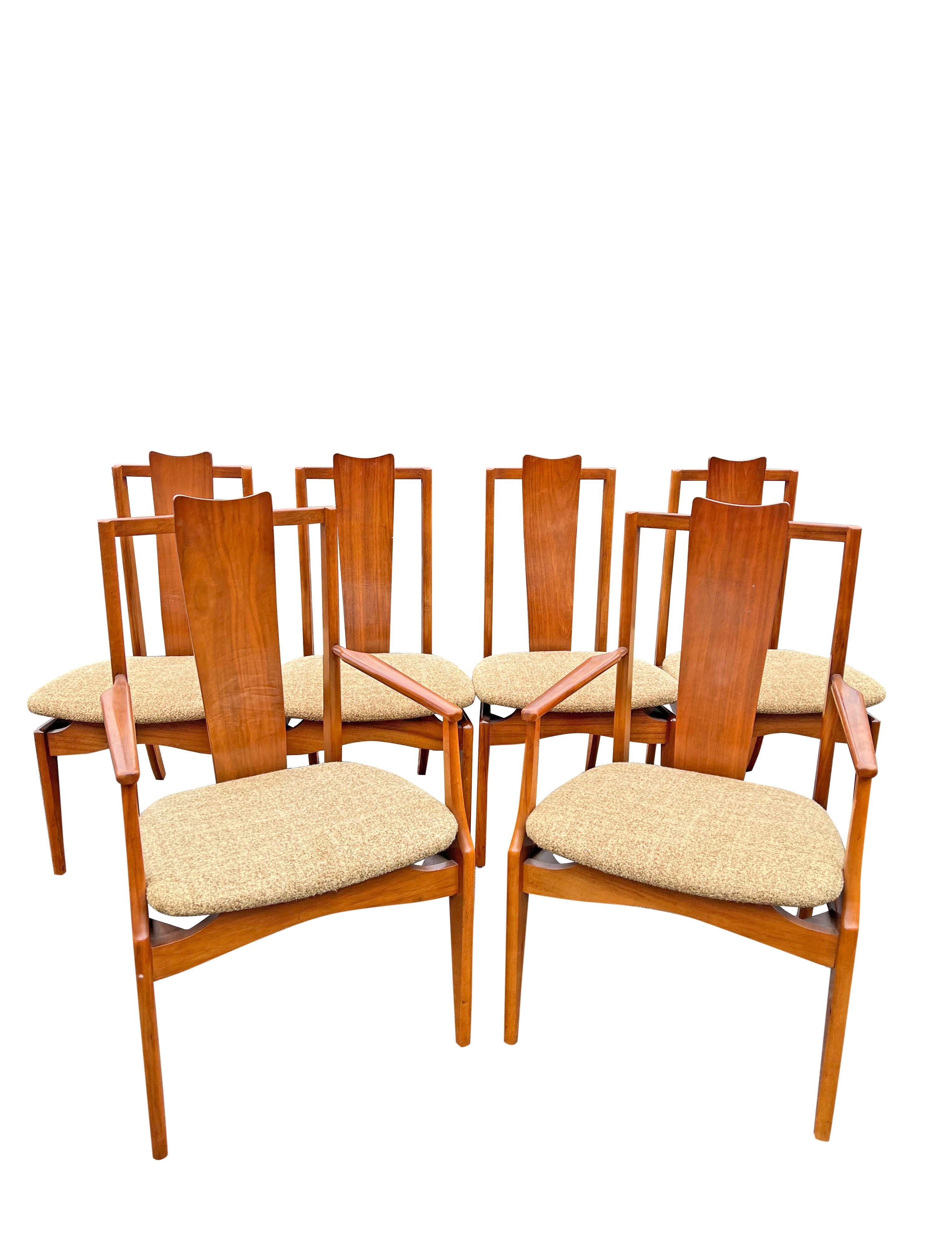 Sillas Flotantes de Comedor Modernas de Mitad de Siglo Juego de 6 en venta 4