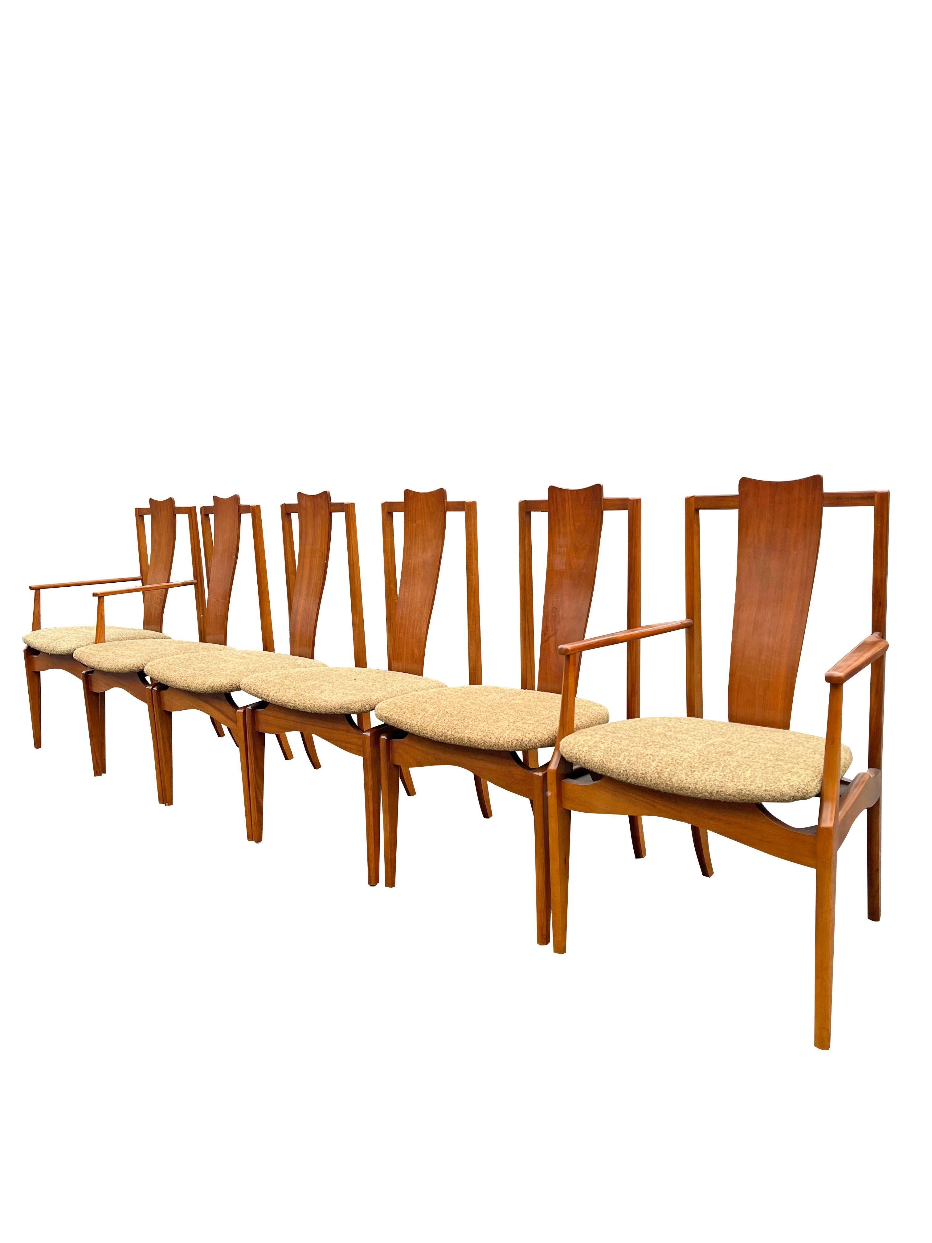 Sillas Flotantes de Comedor Modernas de Mitad de Siglo Juego de 6 en venta 5