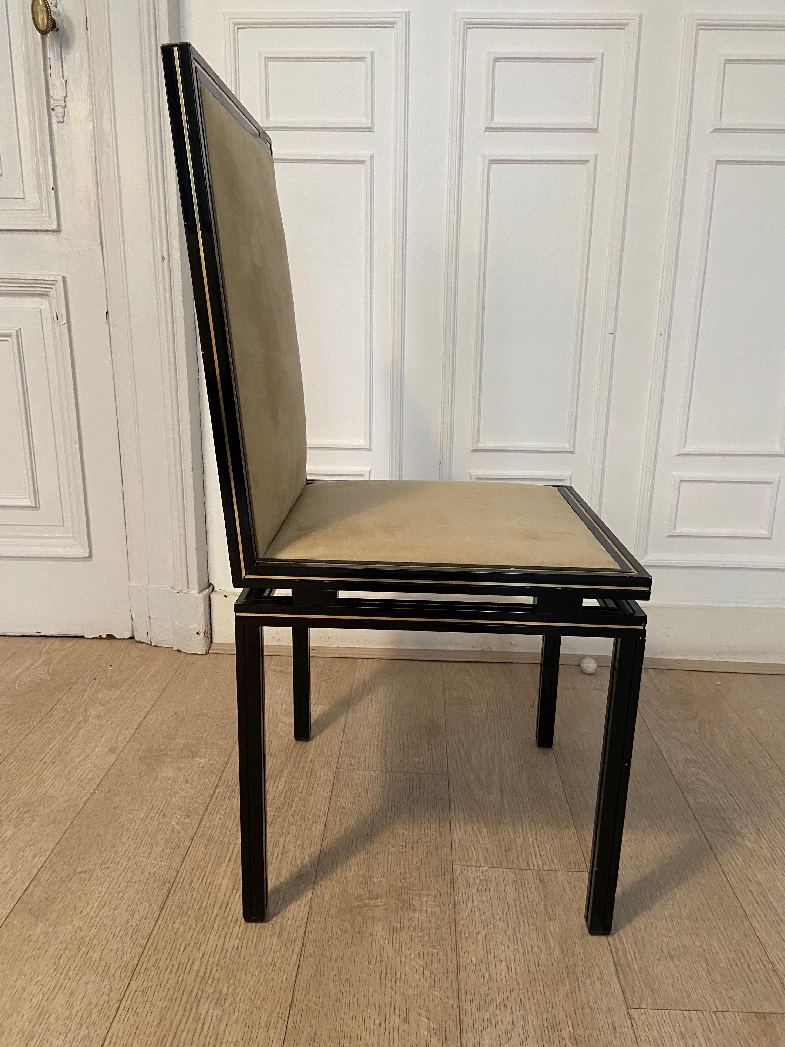 Mid-Century Modern Dining Room Chairs by Pierre Vandel, France 1970s Set of 4+2 For Sale 7