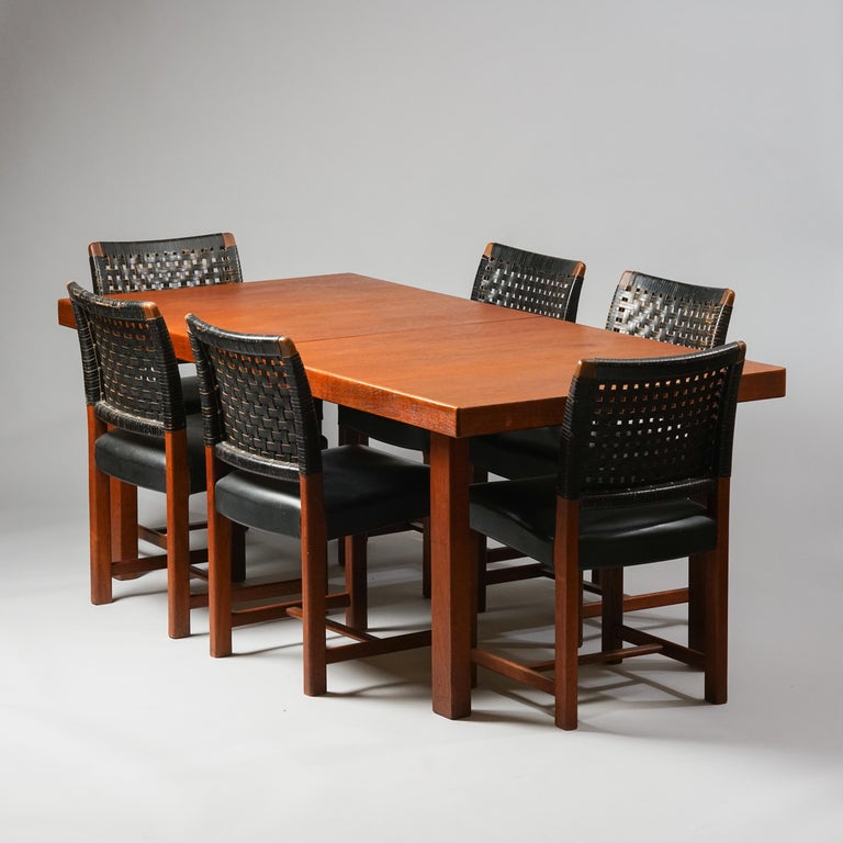 MidCentury Modern Dining Room Set Model "N??yttely" by Hiort Af Orn??s