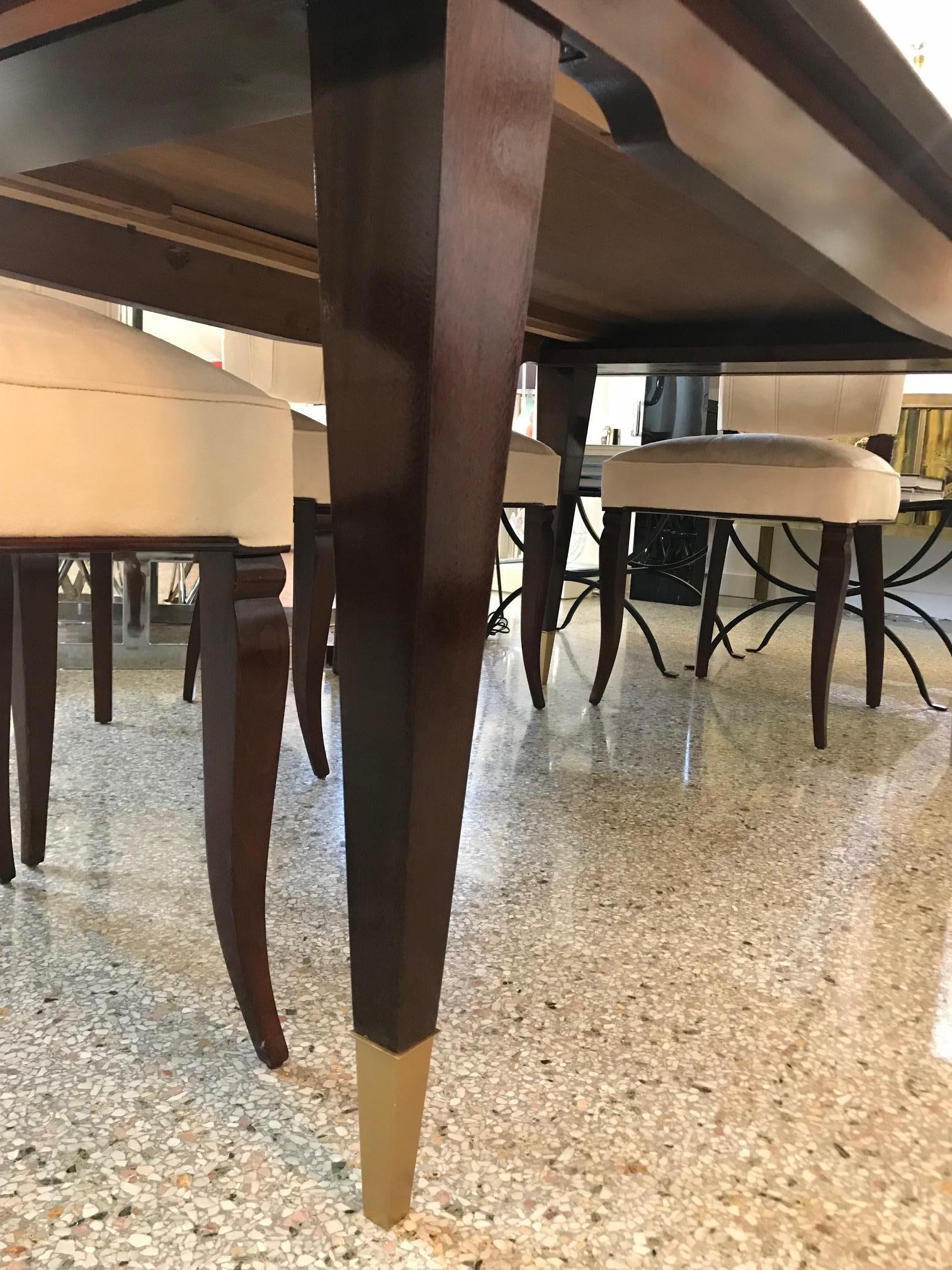 Lacquered Mid-Century Modern Dining Room Table