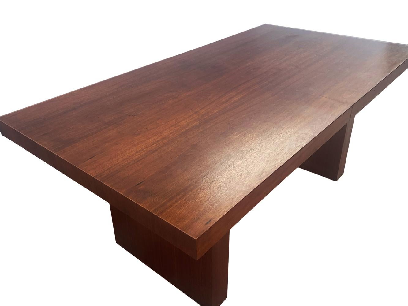 American Mid Century Modern Dining Room Table in Walnut by Arthur Umanoff For Sale