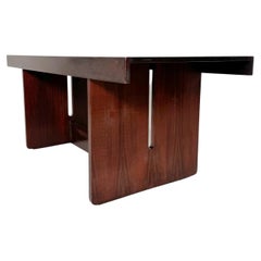 Retro Mid-Century Modern Dining Room Table, Wood, Italian, 1960s