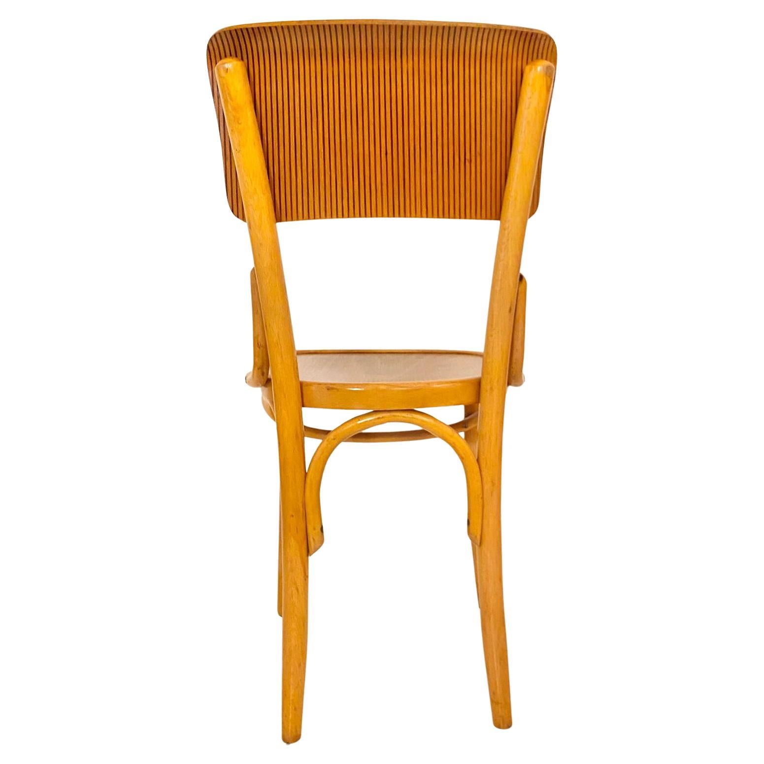 Mid Century Modern Dining Room Zebra Wood Chairs, set of  six, Italy 1950s For Sale 4