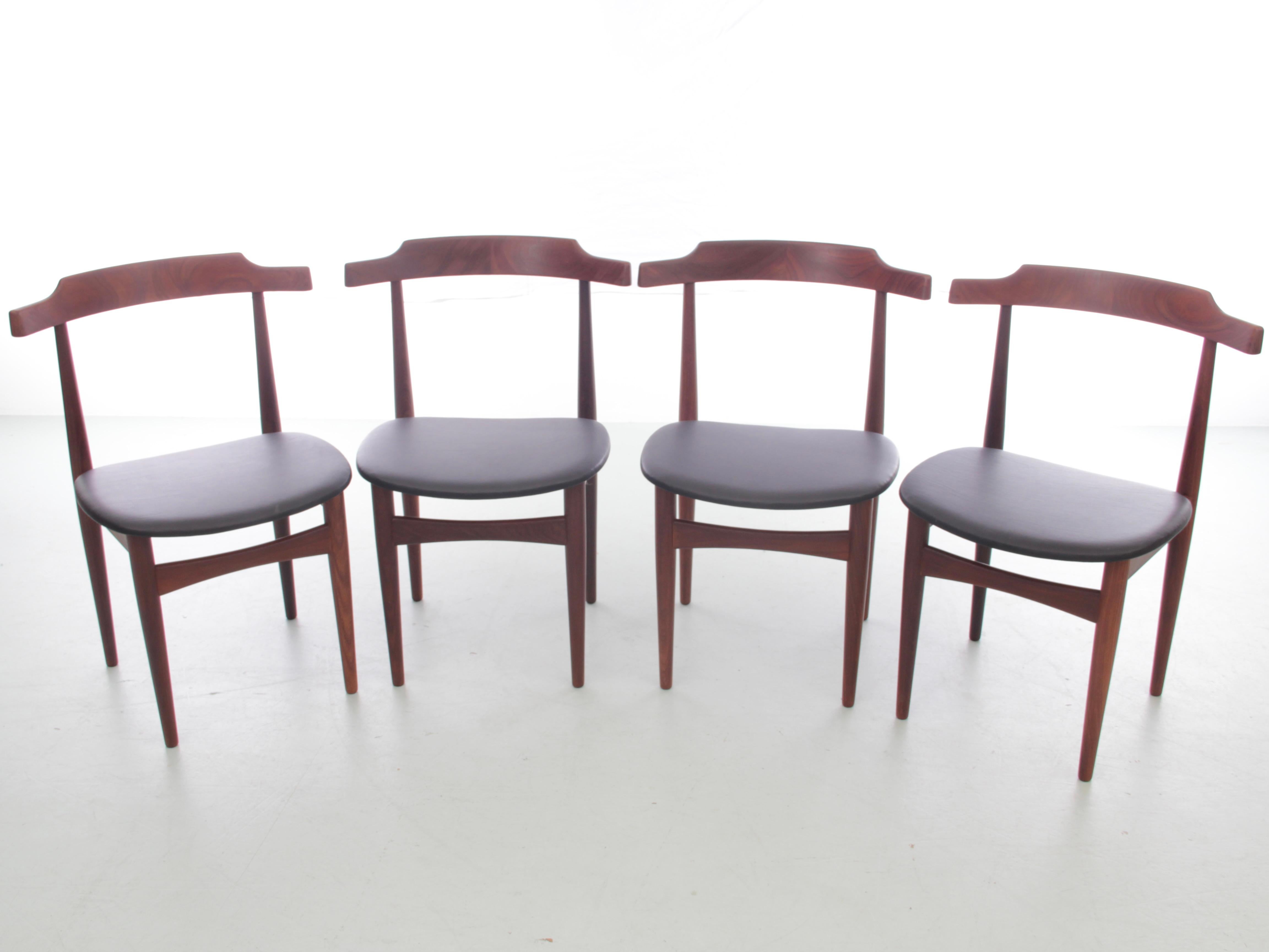 Milieu du XXe siècle Ensemble de salle à manger de style moderne du milieu du siècle par Hans Olsen pour Frem Rojle. en vente