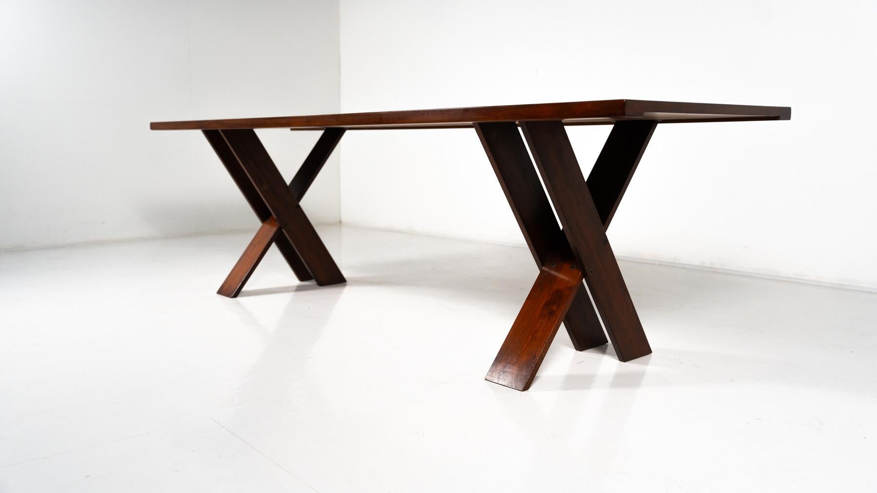 Mid-Century Modern Dining Set by Marco Zanuzo for Poggi, Italy, 1970s For Sale 8