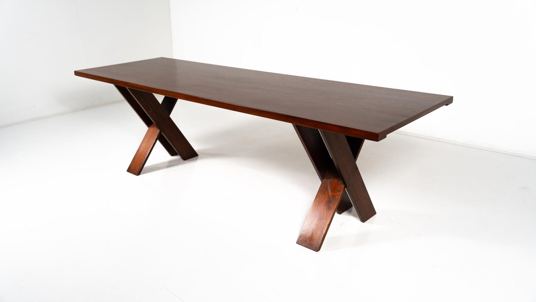 Mid-Century Modern Dining Set by Marco Zanuzo for Poggi, Italy, 1970s For Sale 9