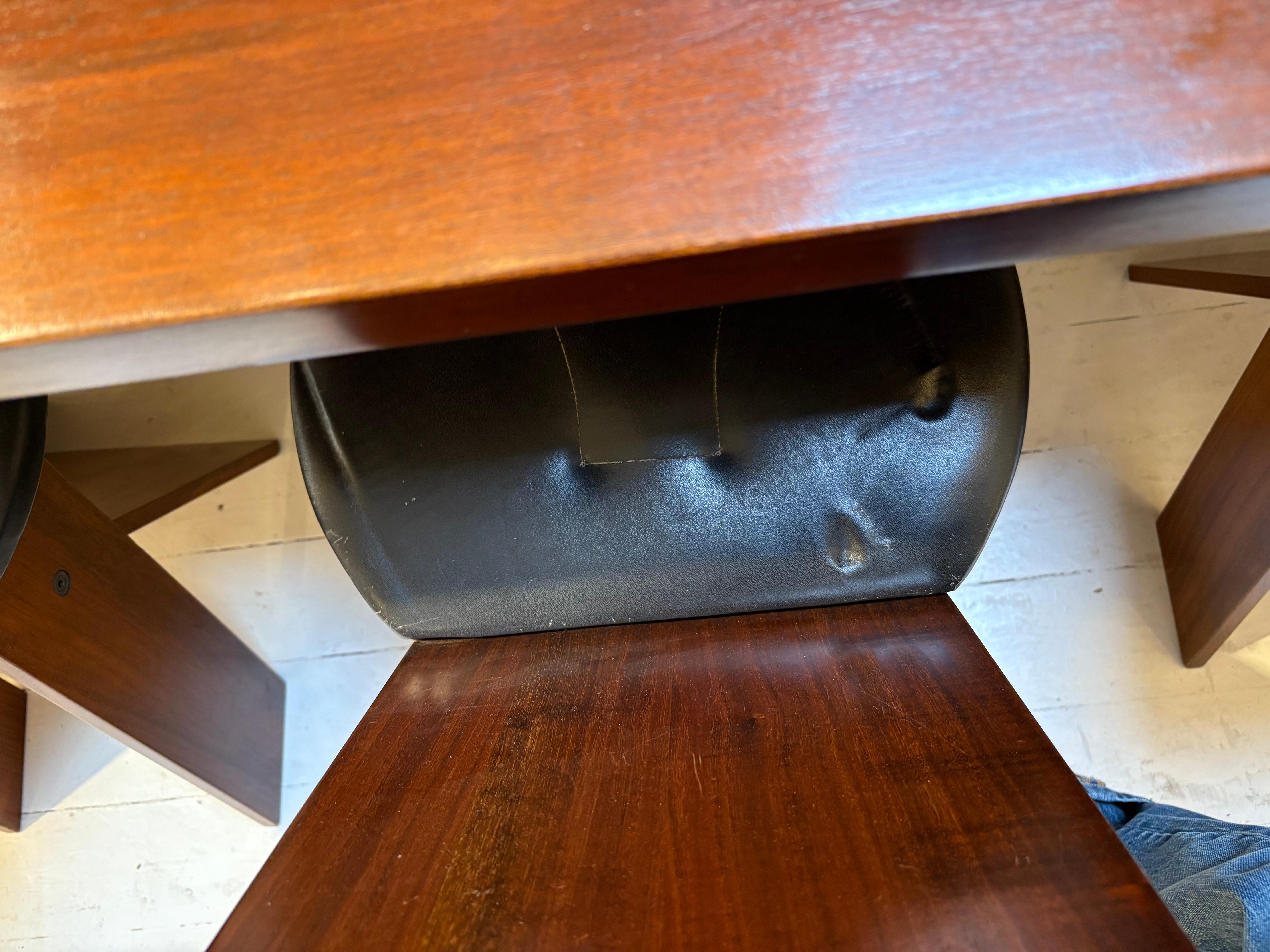 Mid-Century Modern Dining Set by Marco Zanuzo for Poggi, Italy, 1970s For Sale 14