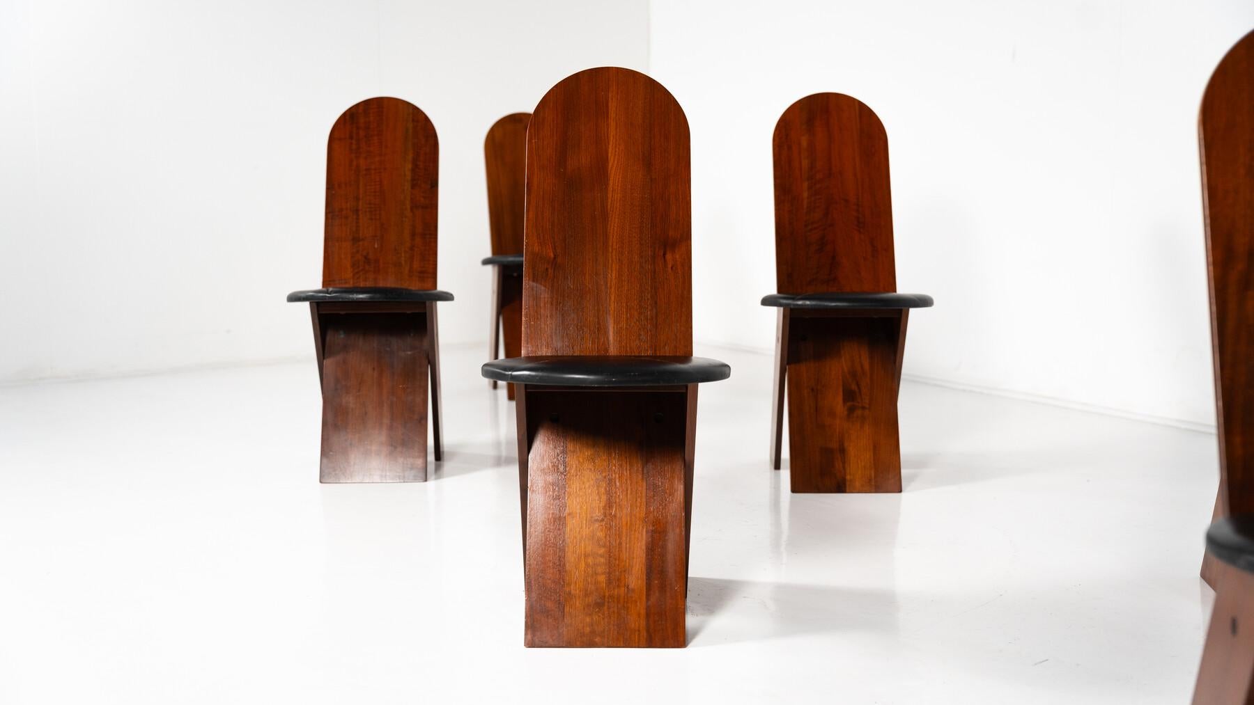 Mid-Century Modern Dining Set by Marco Zanuzo for Poggi, Italy, 1970s For Sale 3