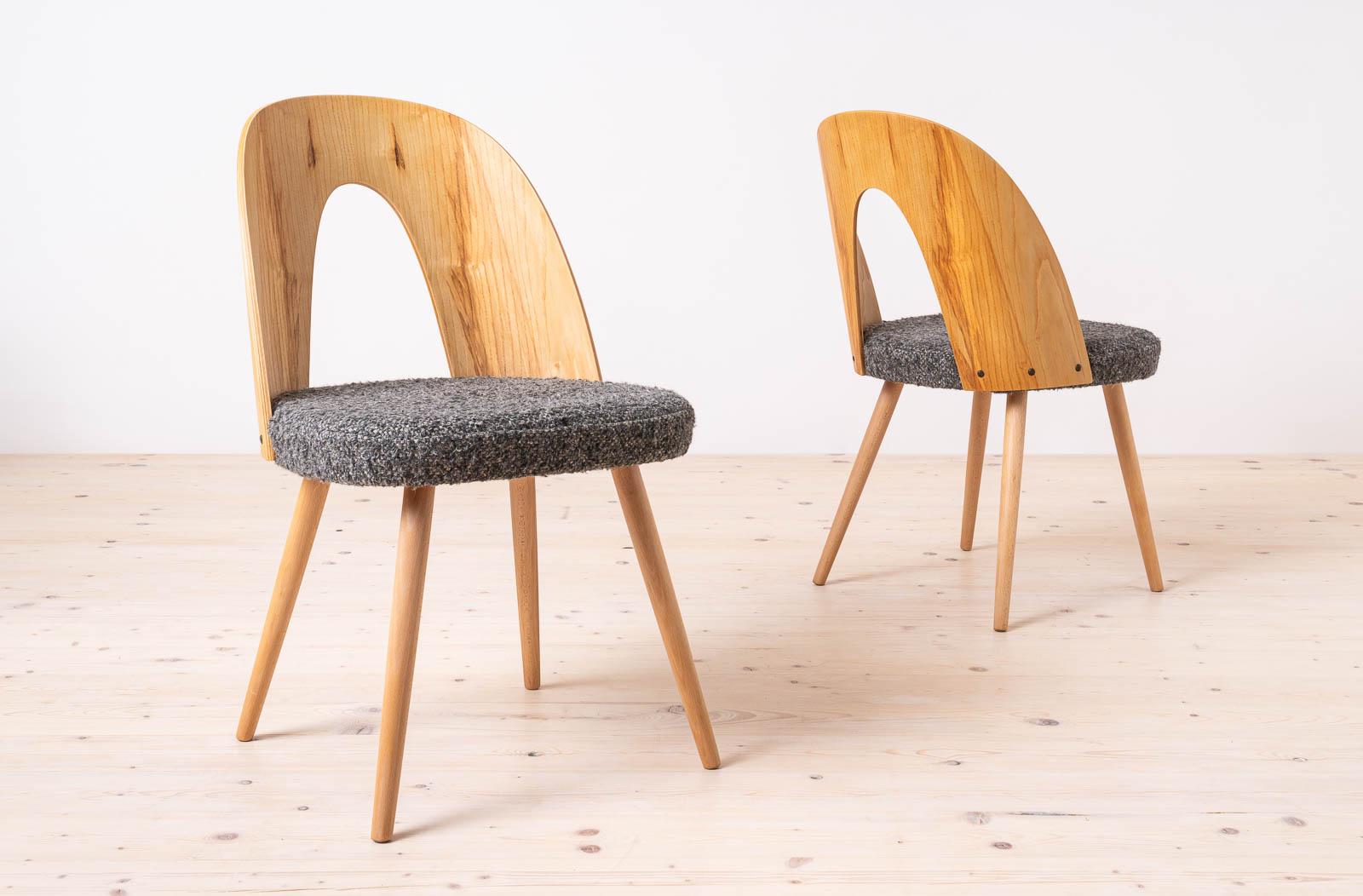 Ensemble de salle à manger moderne du milieu du siècle, table extensible et 4 chaises A. Šuman, 1960 Bon état - En vente à Wrocław, Poland