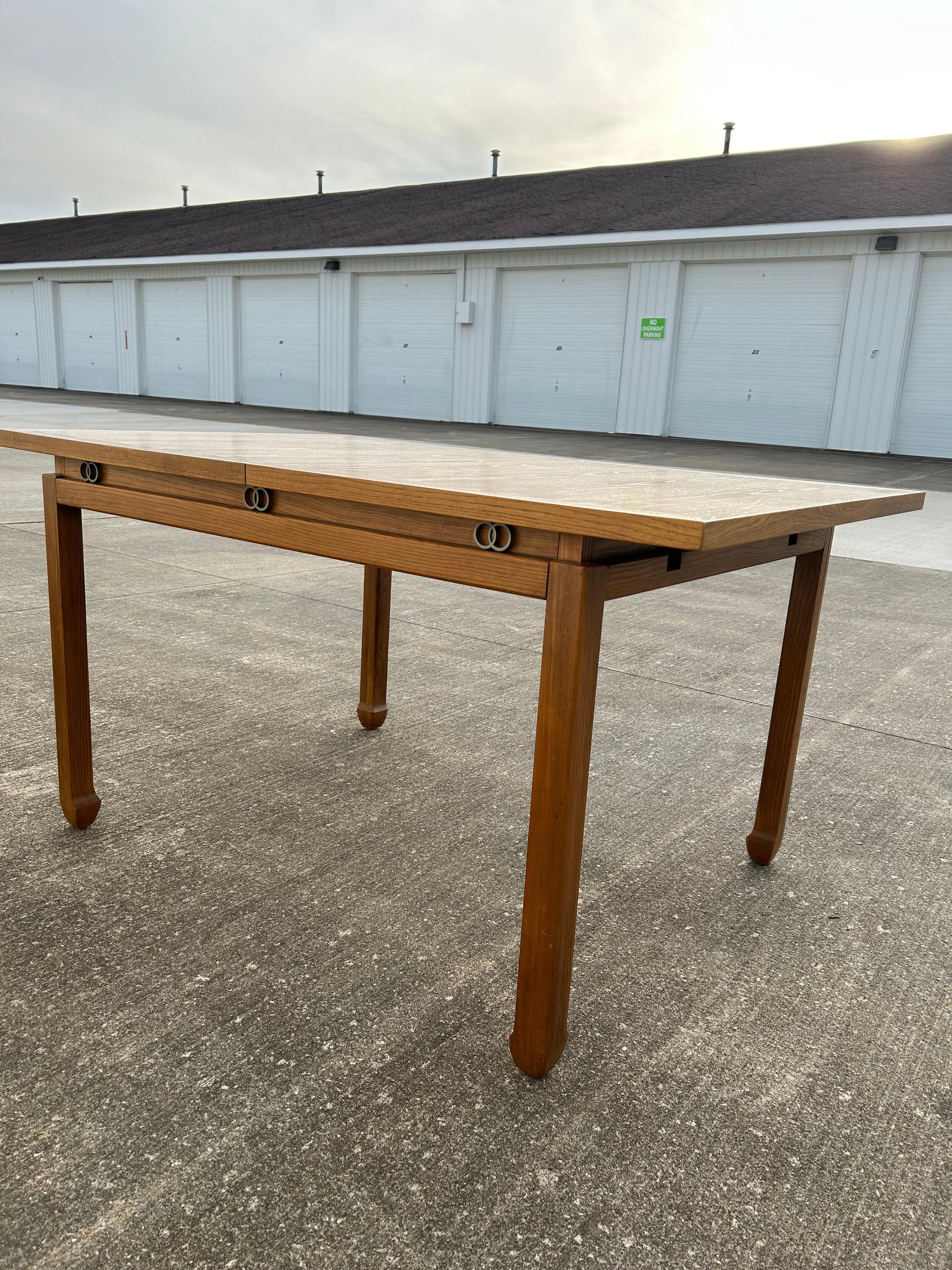 Wood Mid Century Modern Dining table American of Martinsville For Sale