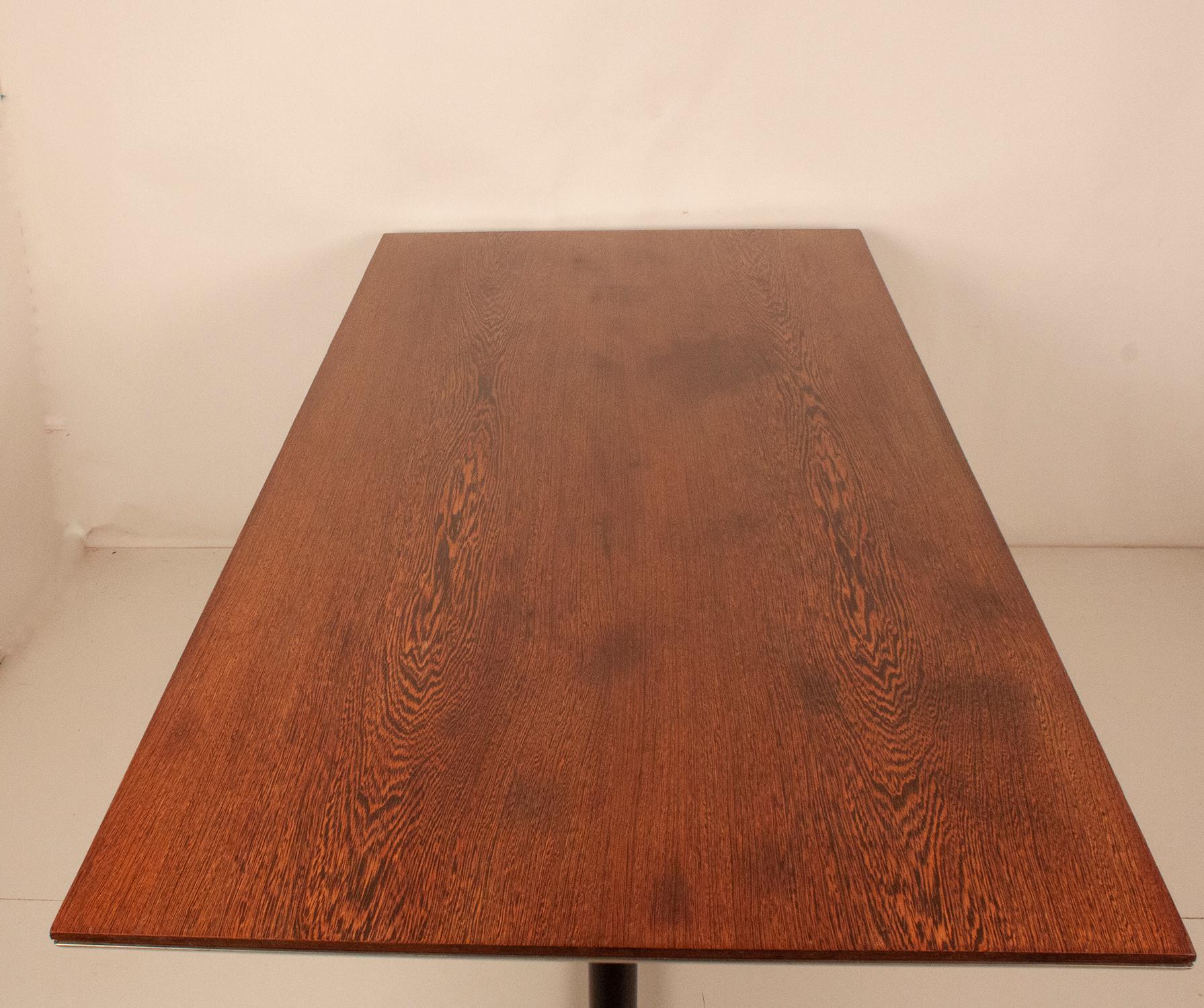 Mid - Century Modern Dining table  by Alberto Rosselli, Wengue Wood, 1960's 4