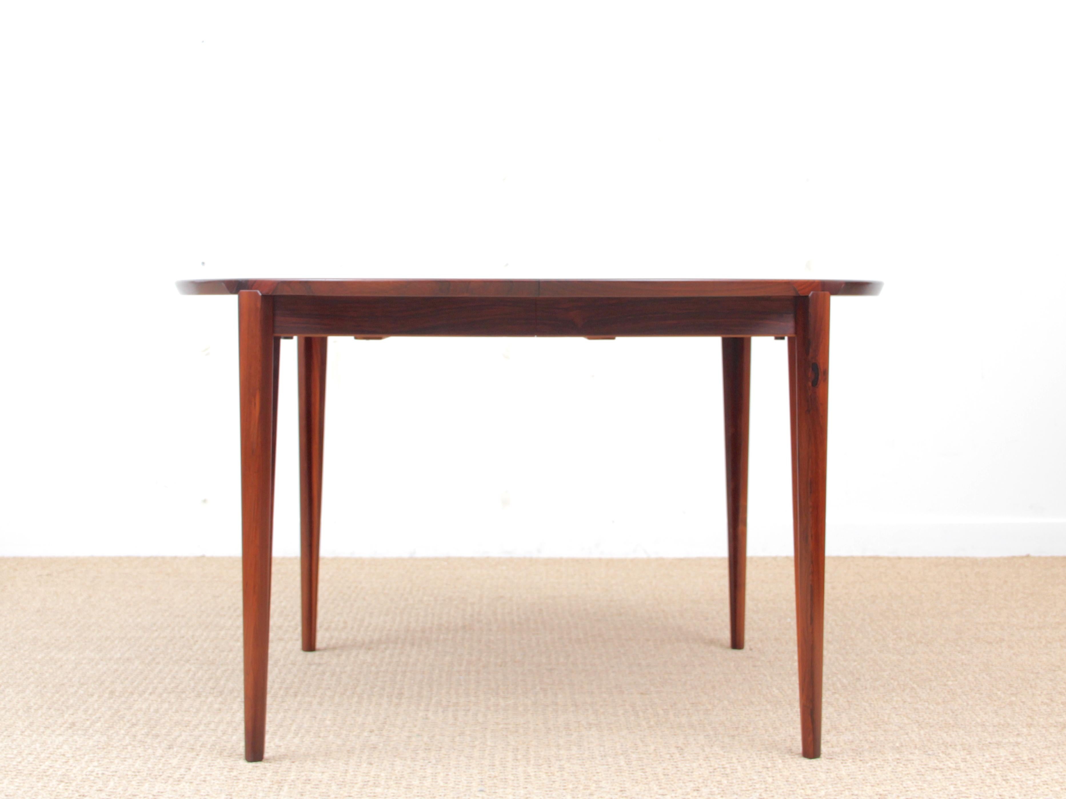 Mid-Century Modern Dining Table by Harry Rosengren Hansen for Brande Møbelindust In Good Condition In Courbevoie, FR