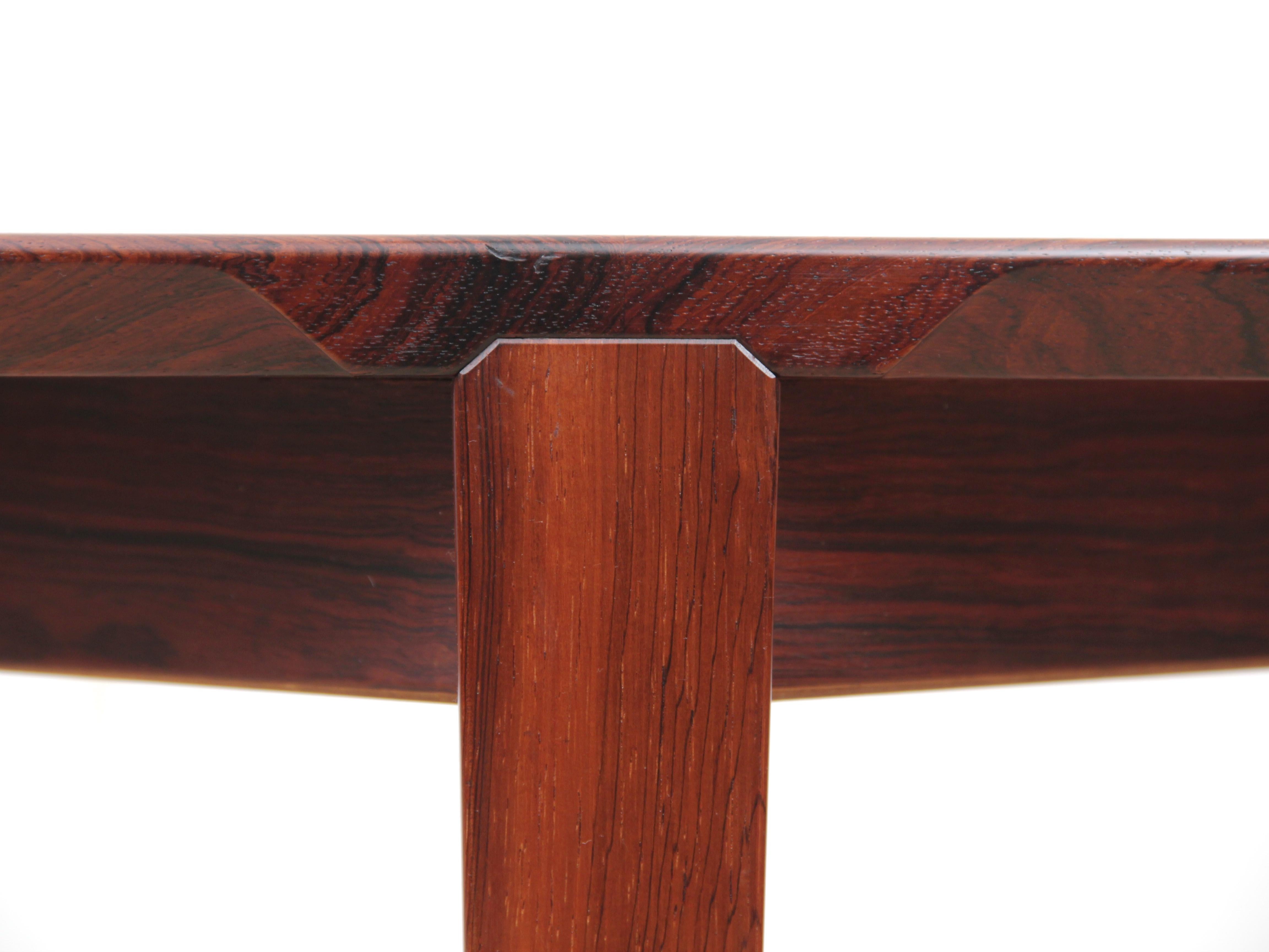 Rosewood Mid-Century Modern Dining Table by Harry Rosengren Hansen for Brande Møbelindust