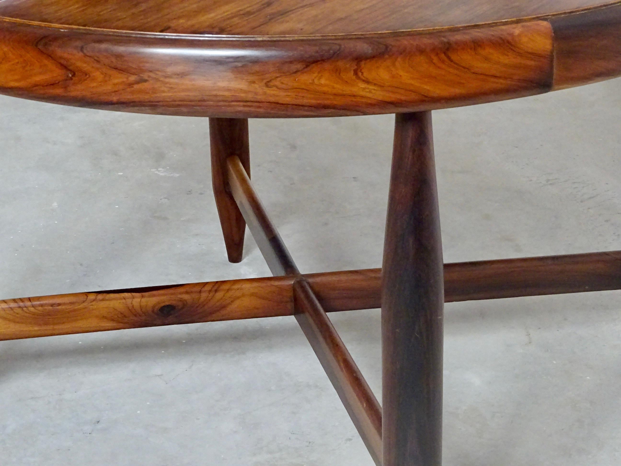 Hardwood Mid-Century Modern Dining Table by Jorge Jabour Mauad, Brazil, 1960s For Sale