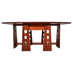 Mid-Century Modern Dining Table/ Desk with Drawer, Italy, 1960s